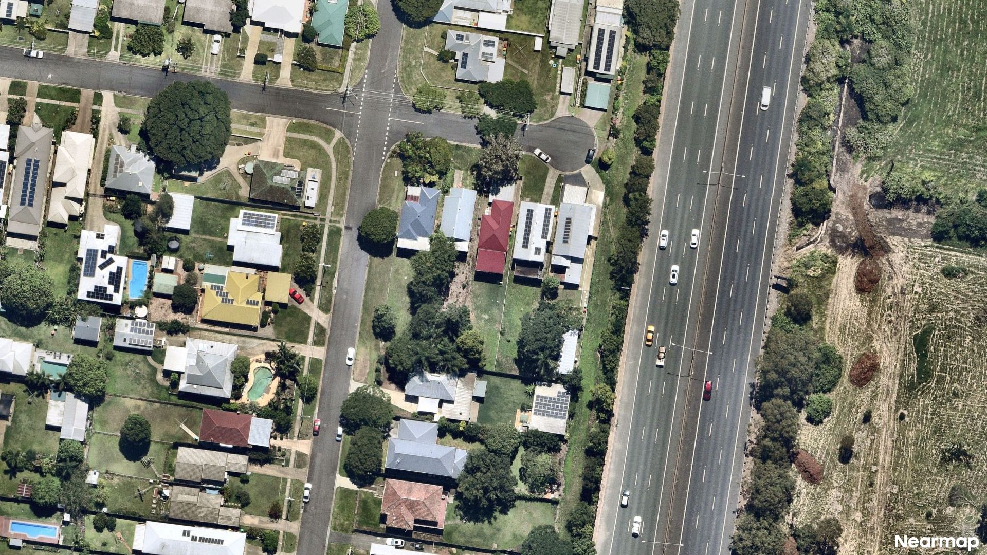 Vertical aerial view
