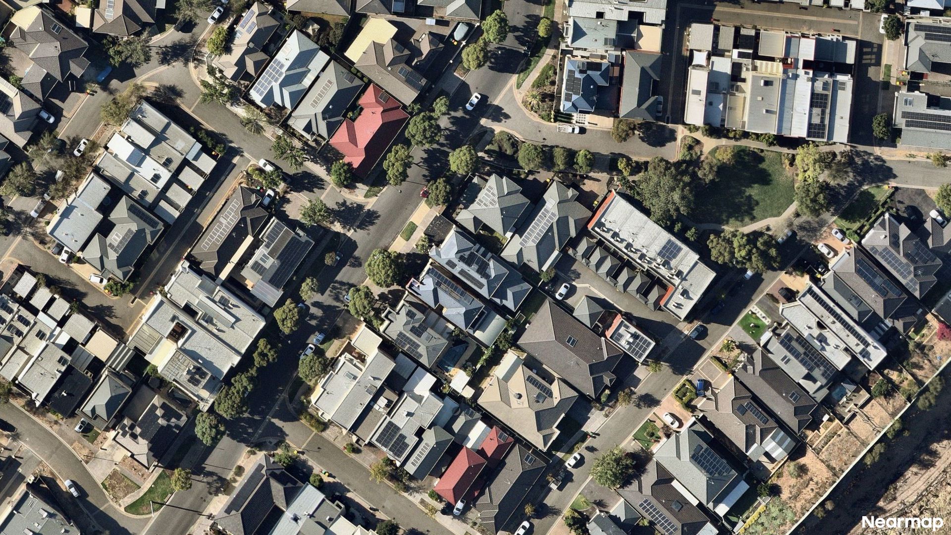 Vertical aerial view
