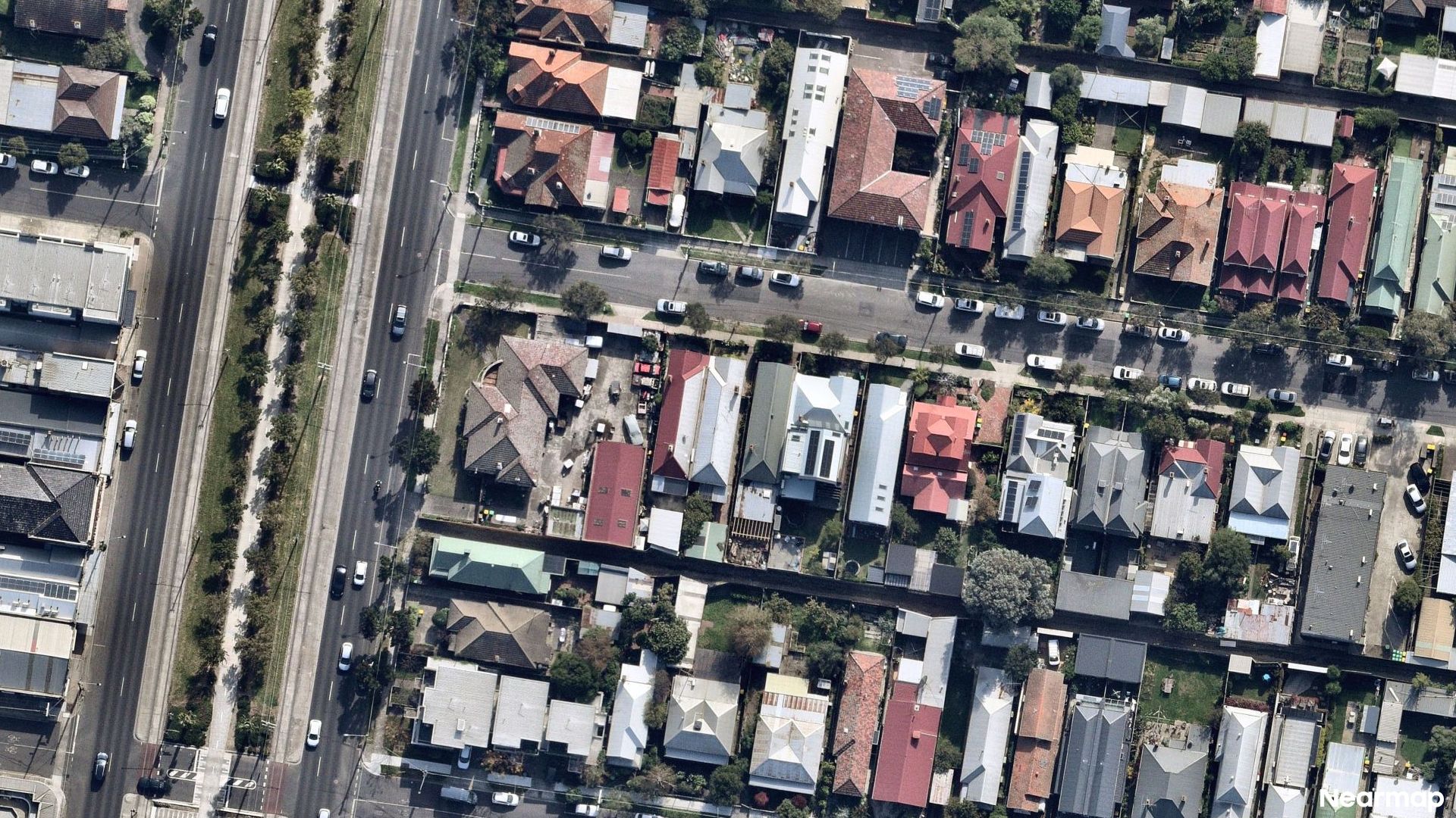 Vertical aerial view