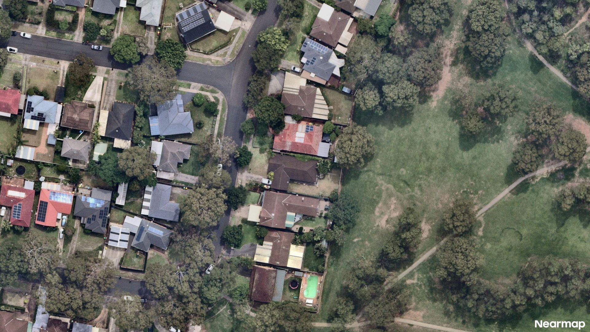 Vertical aerial view