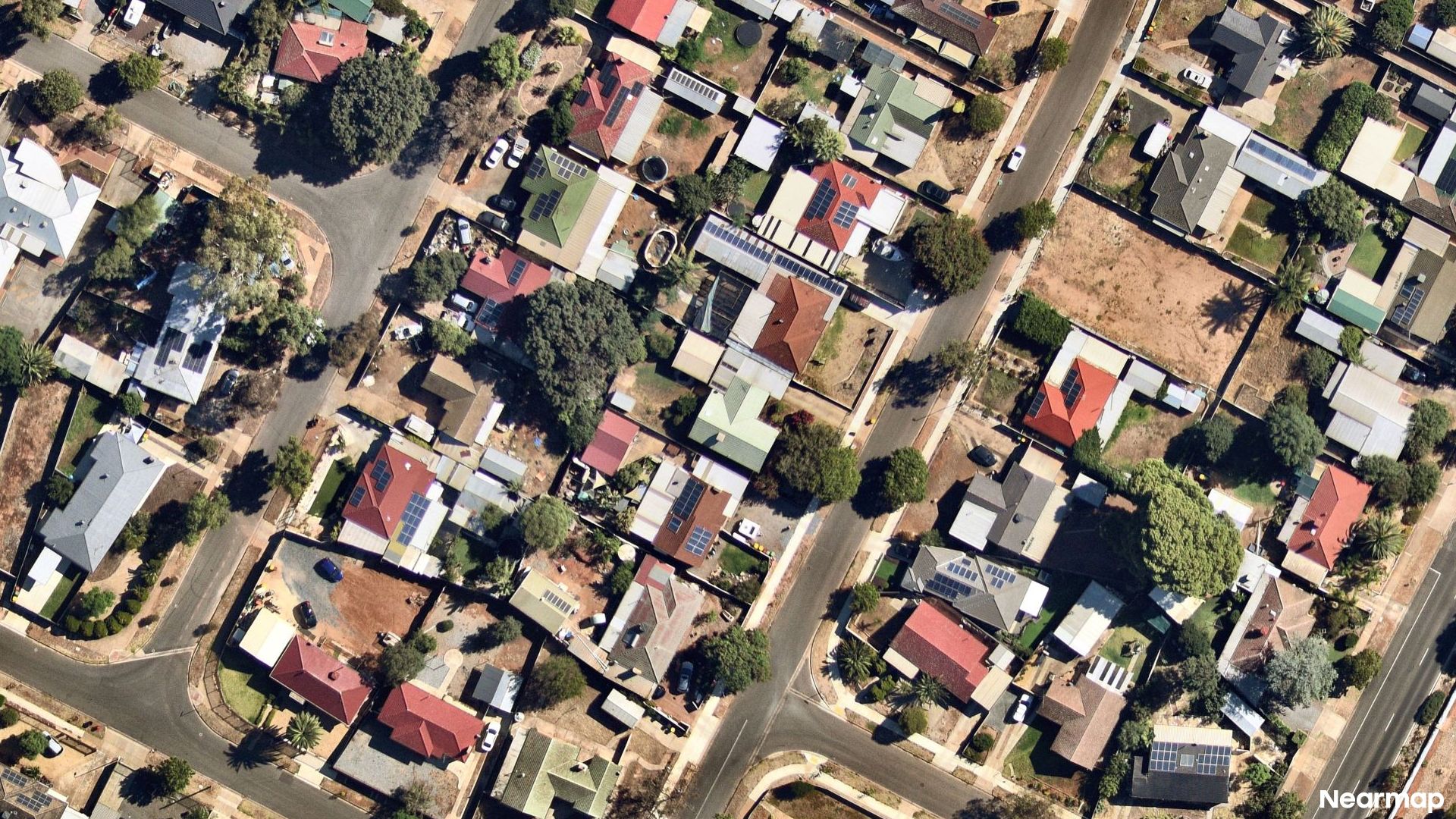 Vertical aerial view