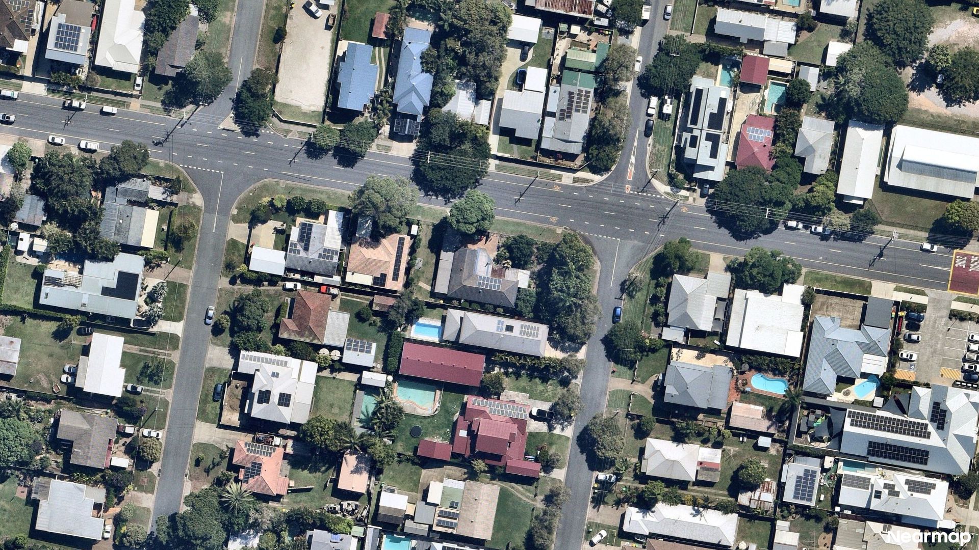 Vertical aerial view