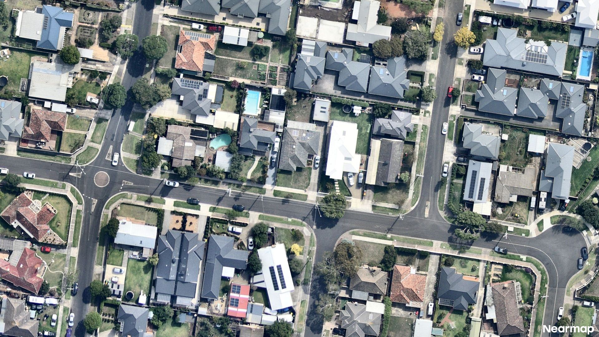 Vertical aerial view