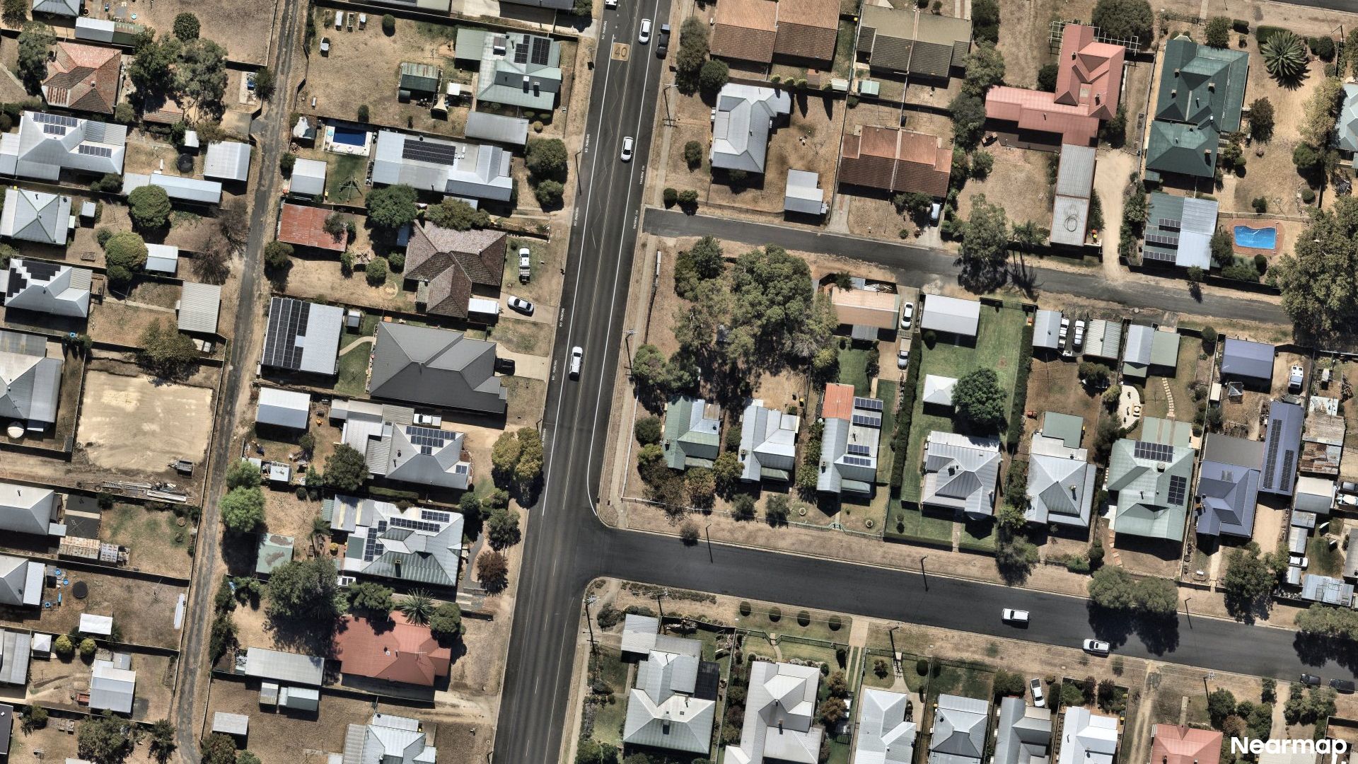 Vertical aerial view