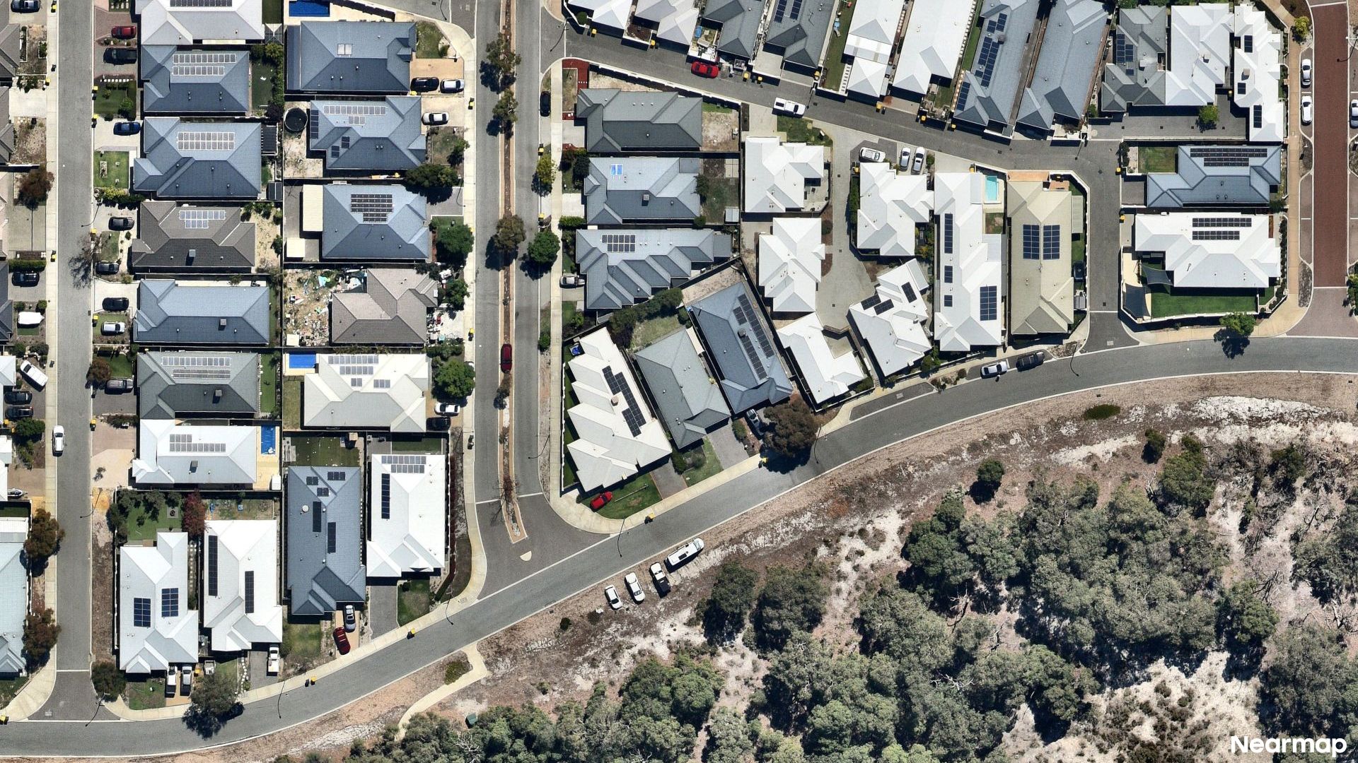 Vertical aerial view