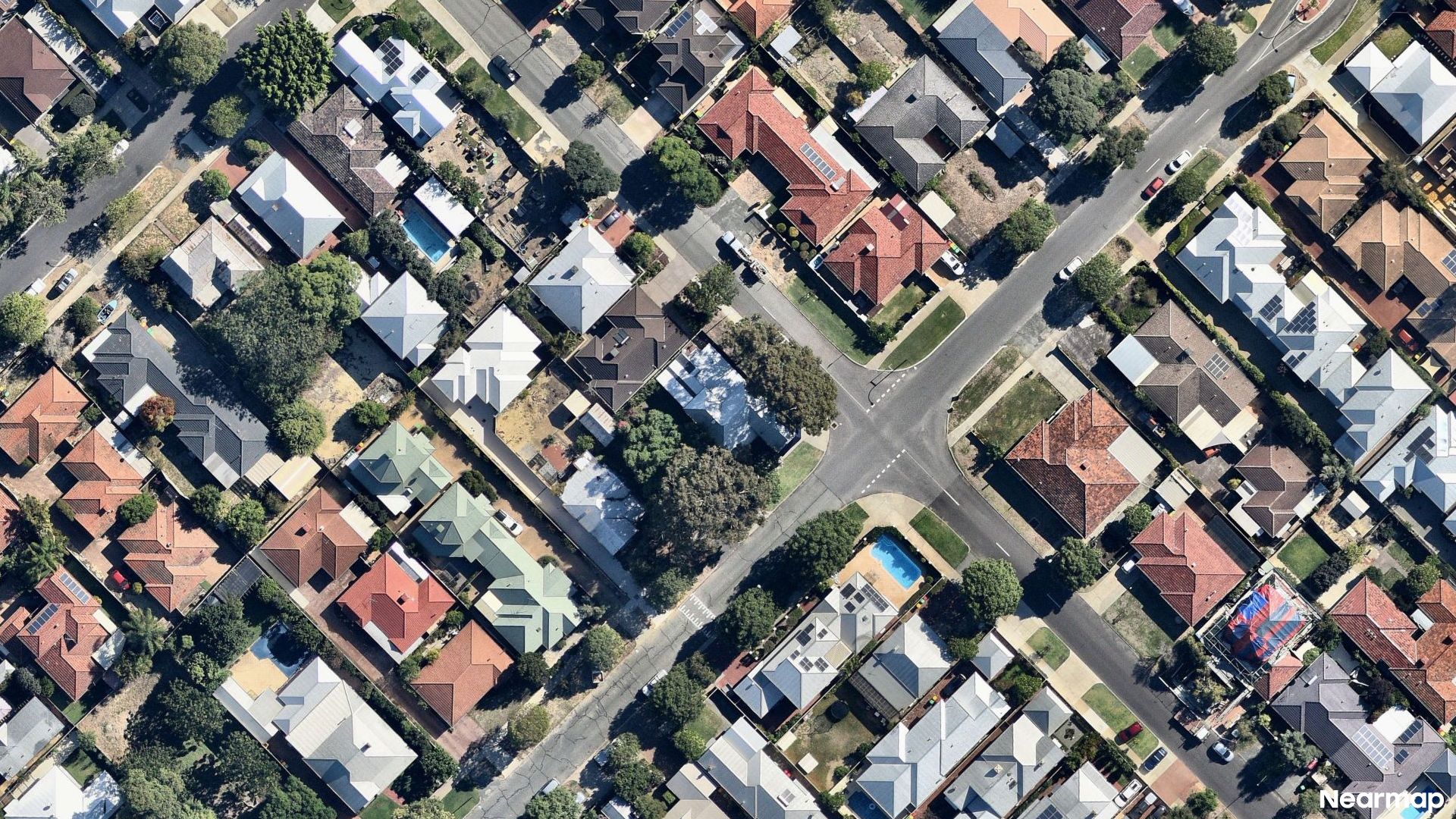 Vertical aerial view