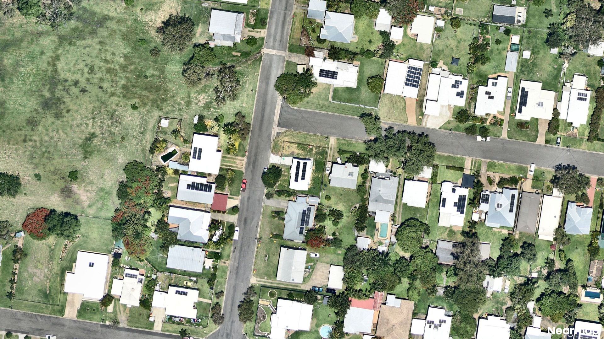 Vertical aerial view