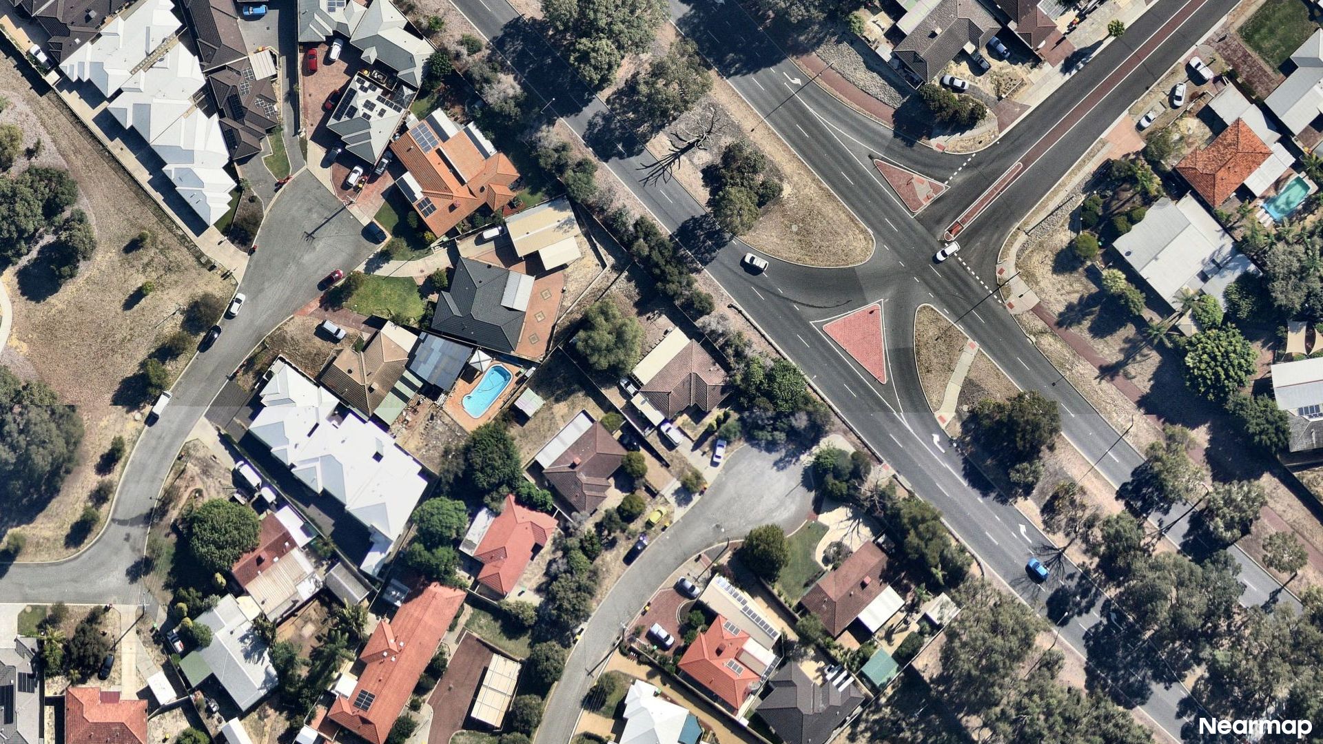 Vertical aerial view