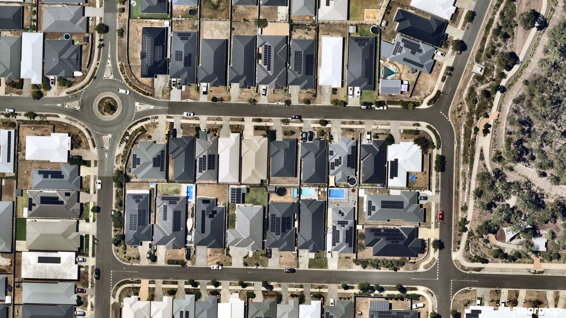 Vertical aerial view