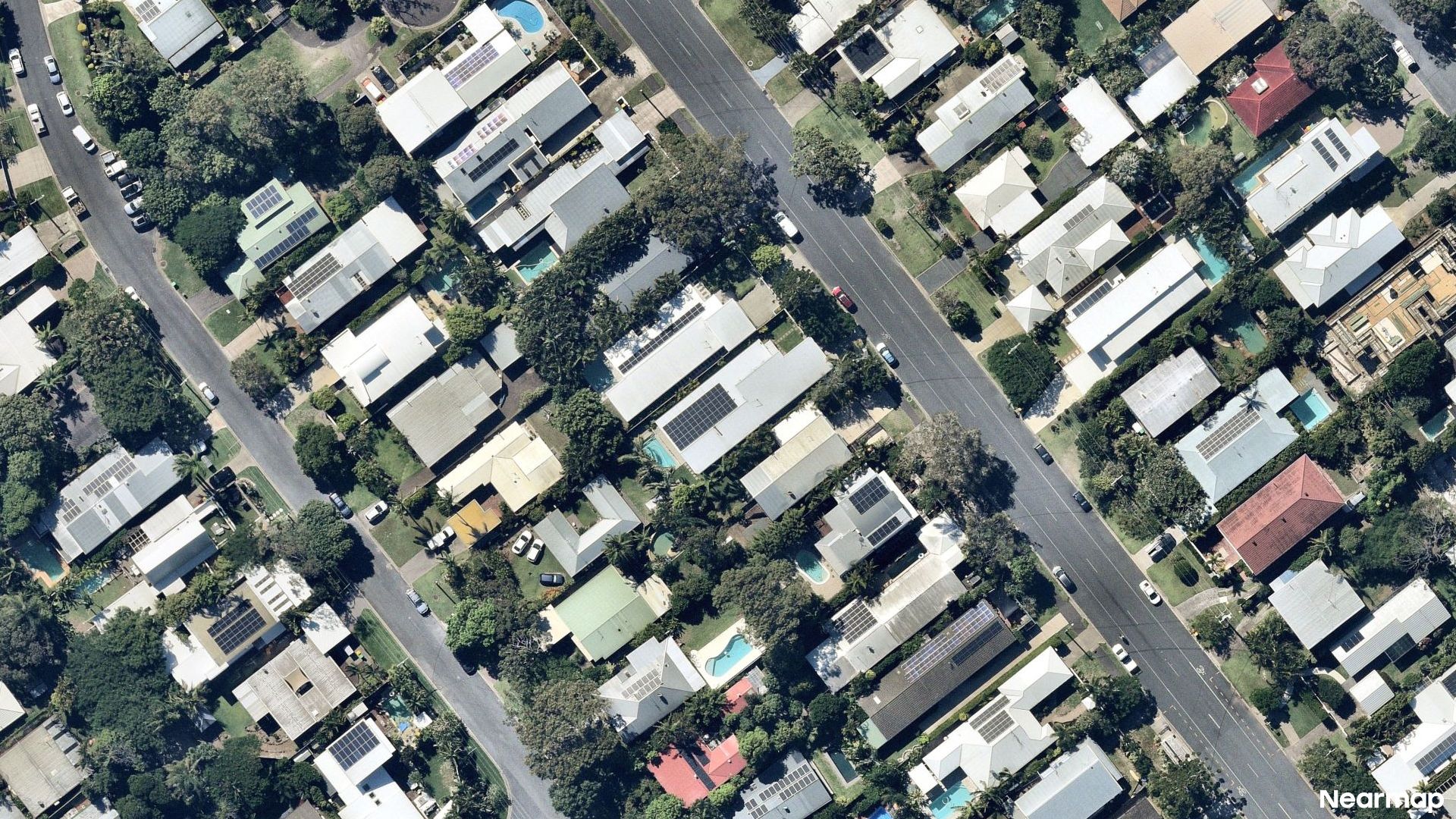 Vertical aerial view