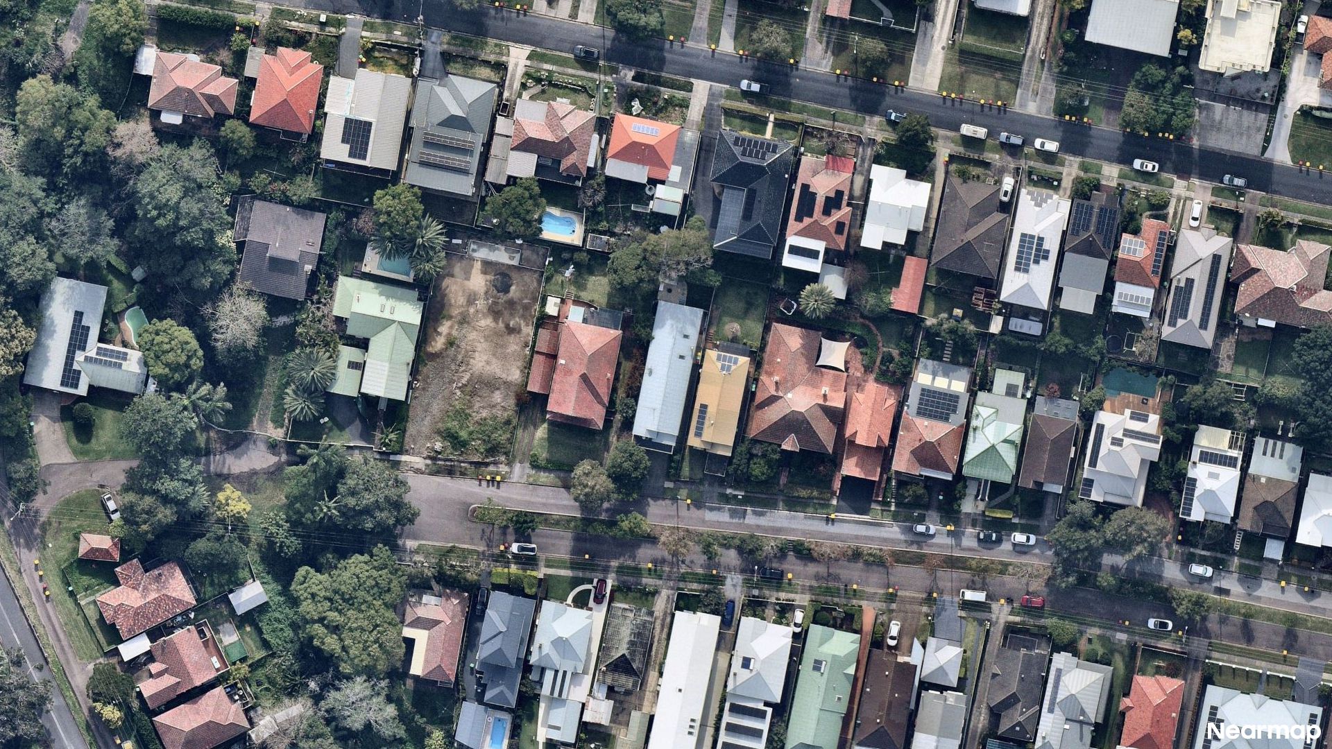 Vertical aerial view