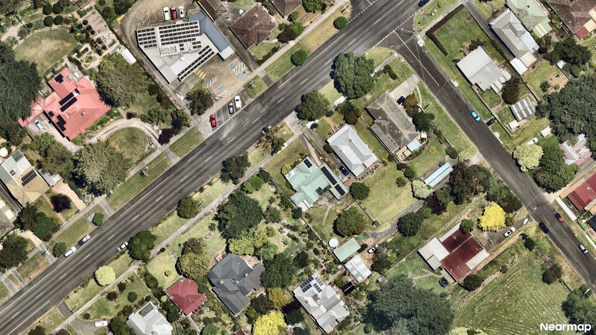 Vertical aerial view