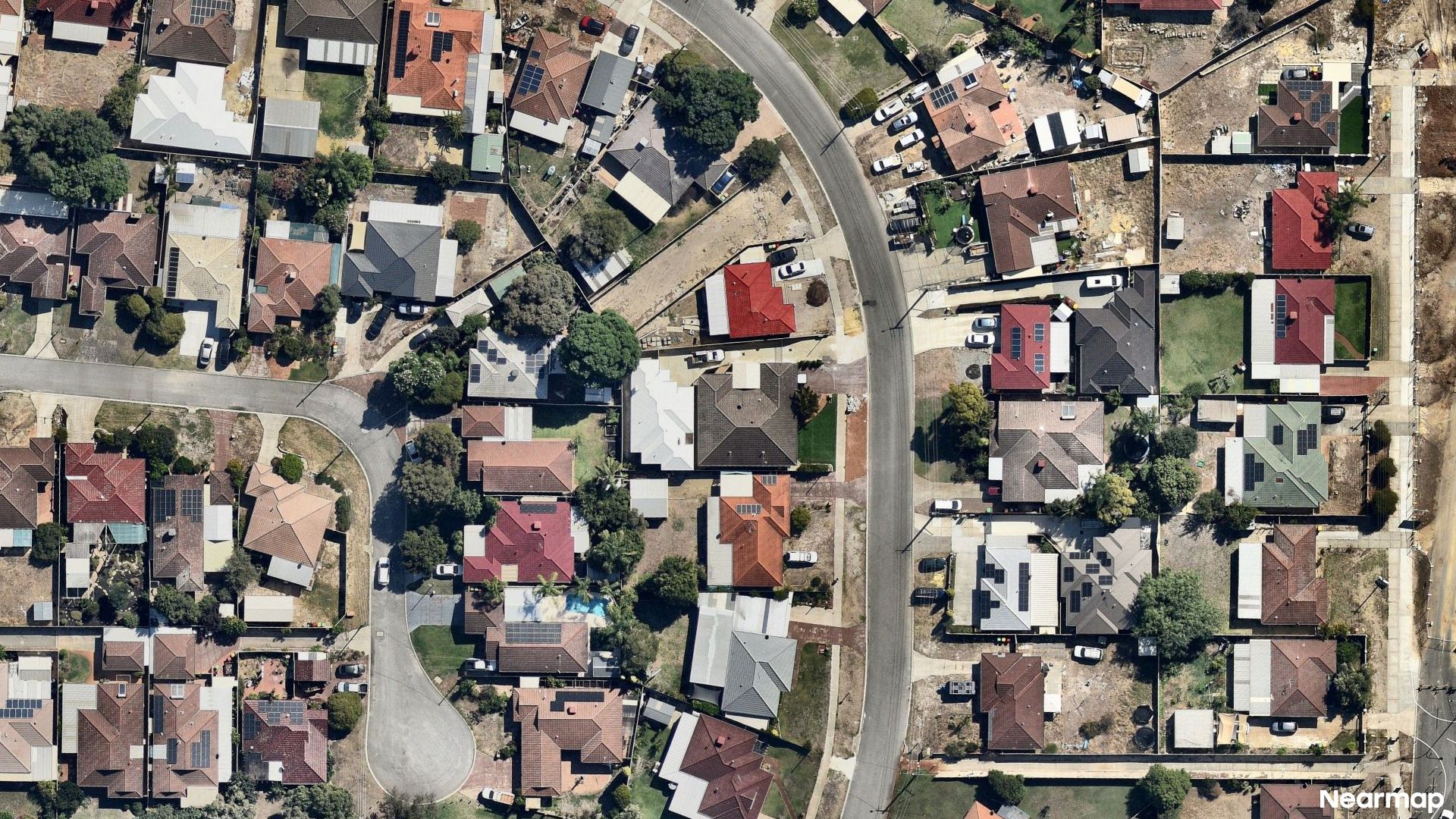 Vertical aerial view