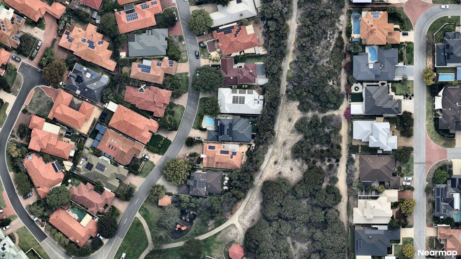 Vertical aerial view