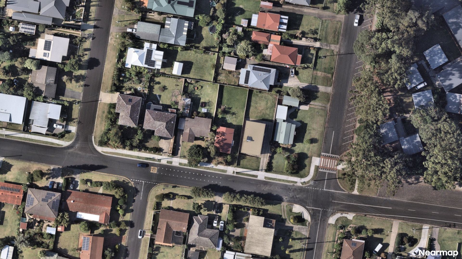 Vertical aerial view