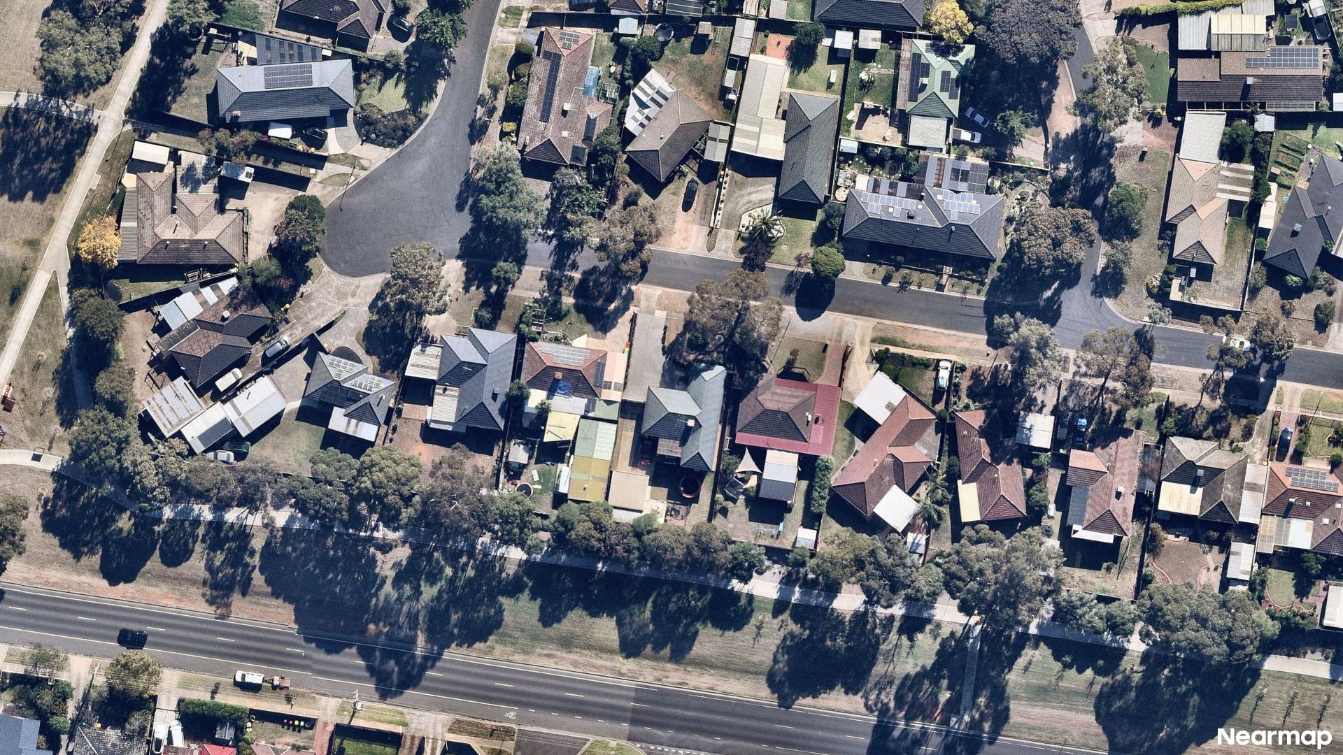Vertical aerial view
