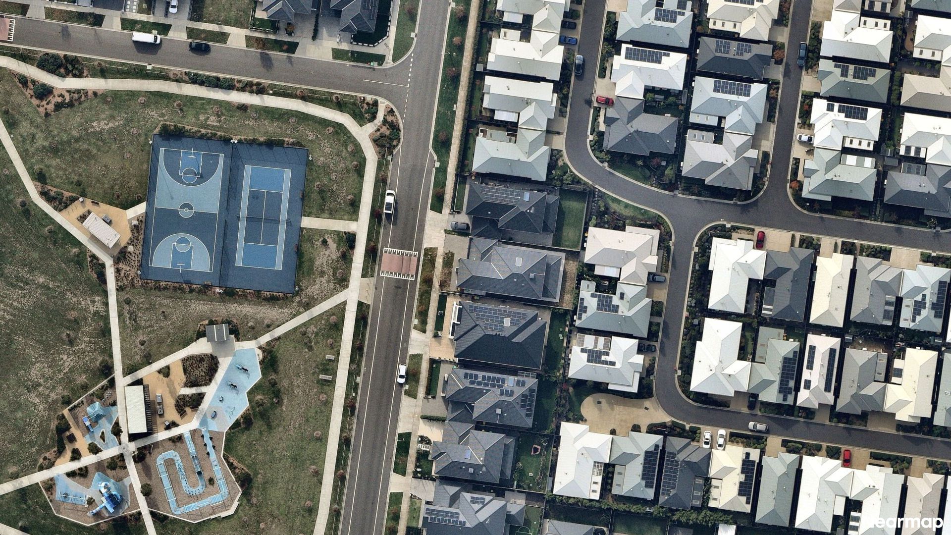 Vertical aerial view