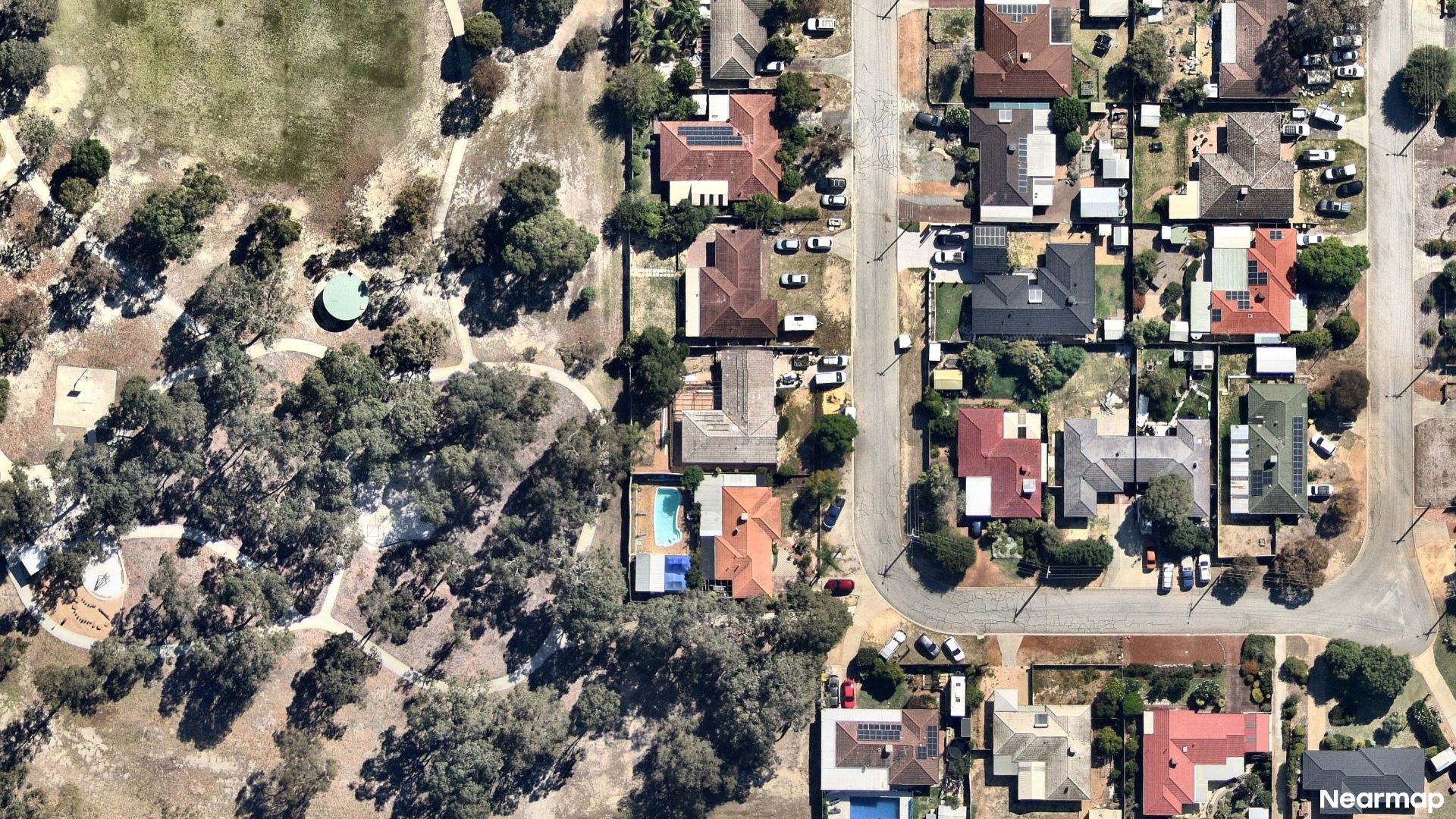 Vertical aerial view