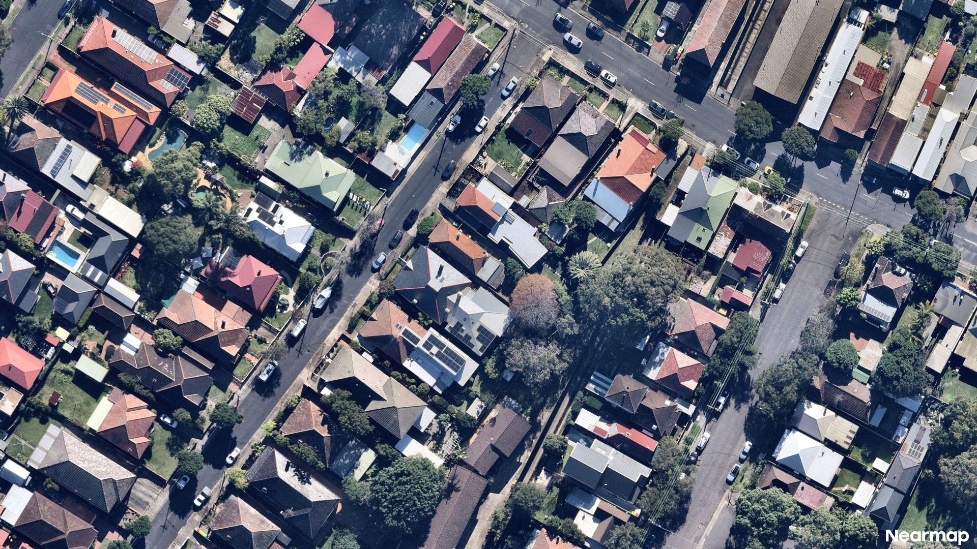 Vertical aerial view