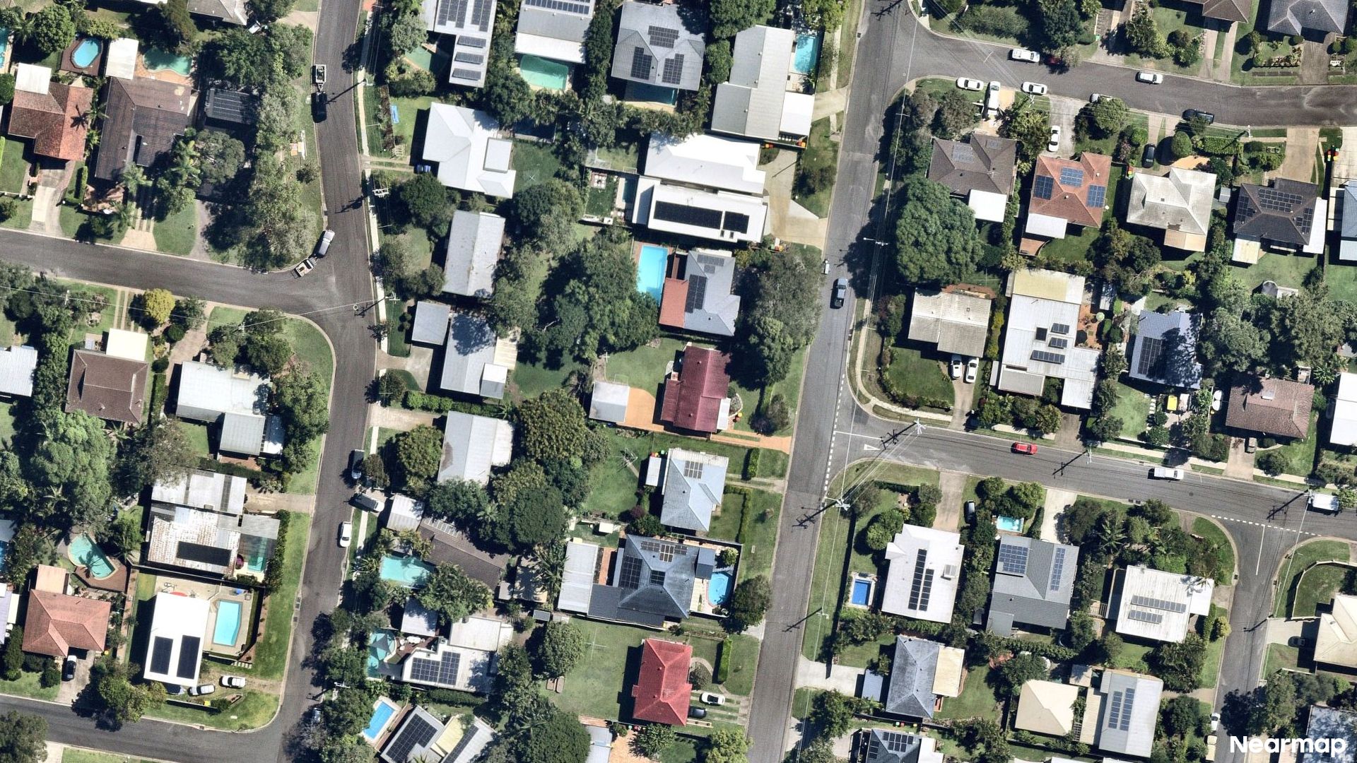 Vertical aerial view