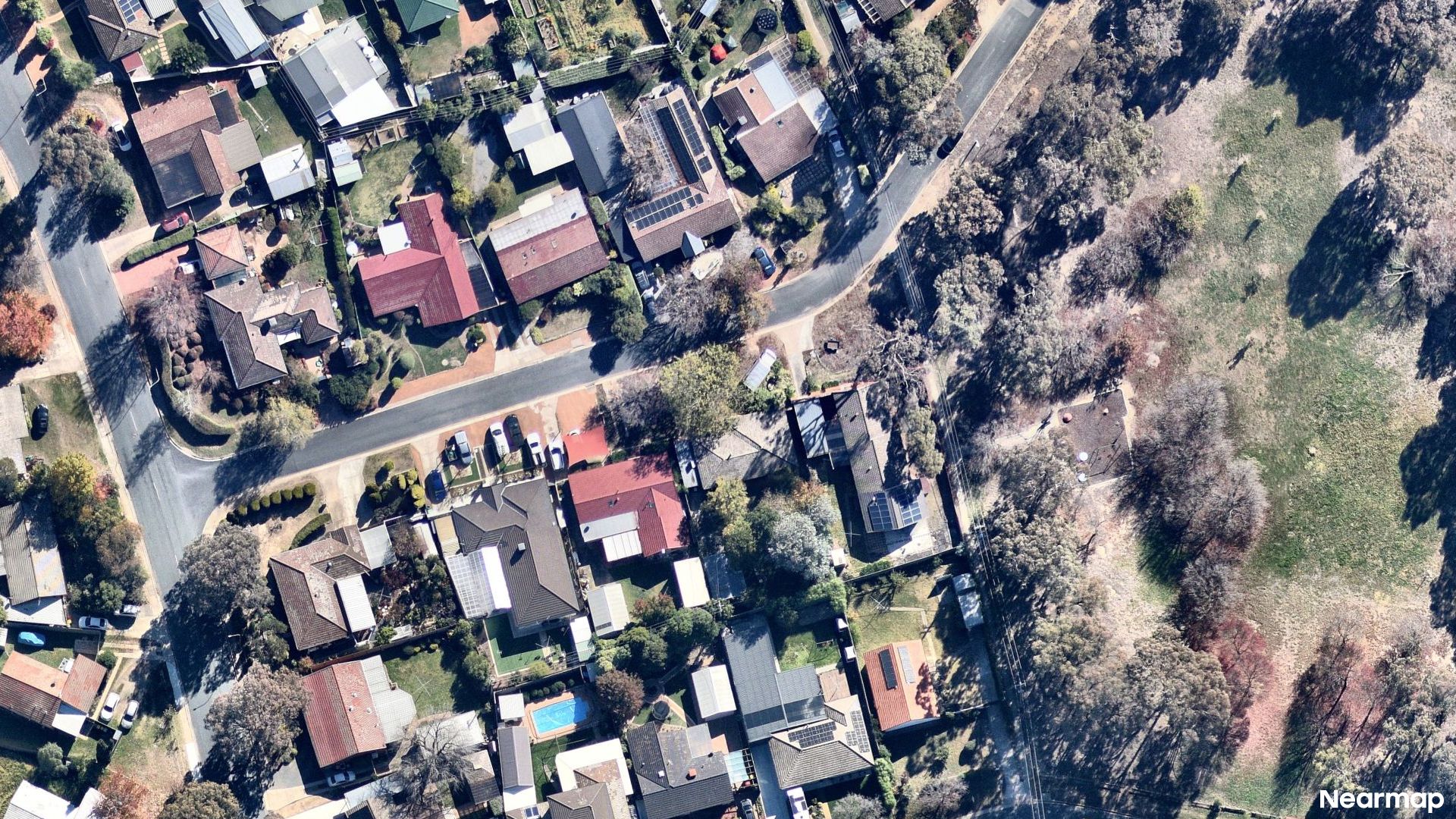 Vertical aerial view
