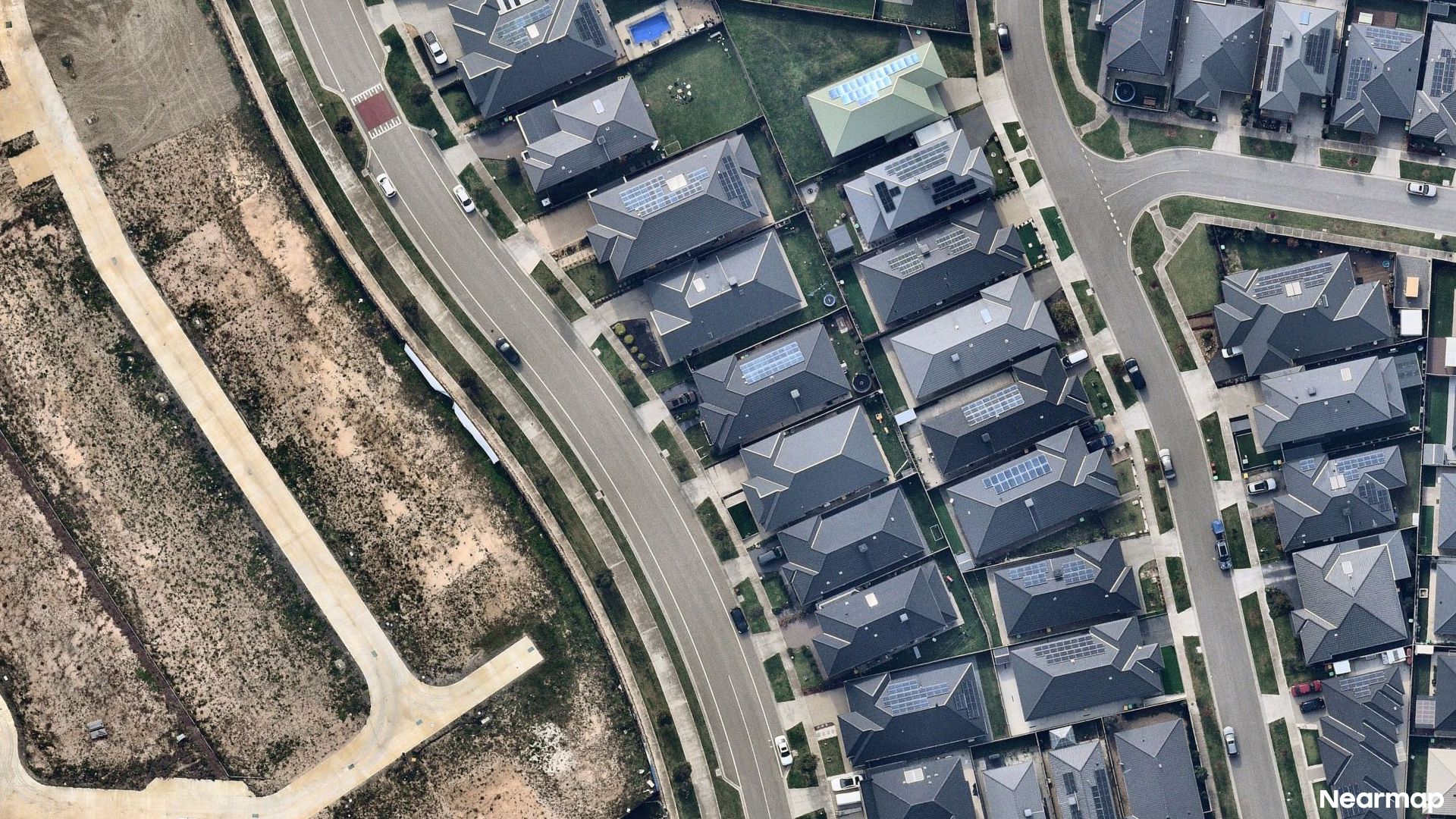 Vertical aerial view
