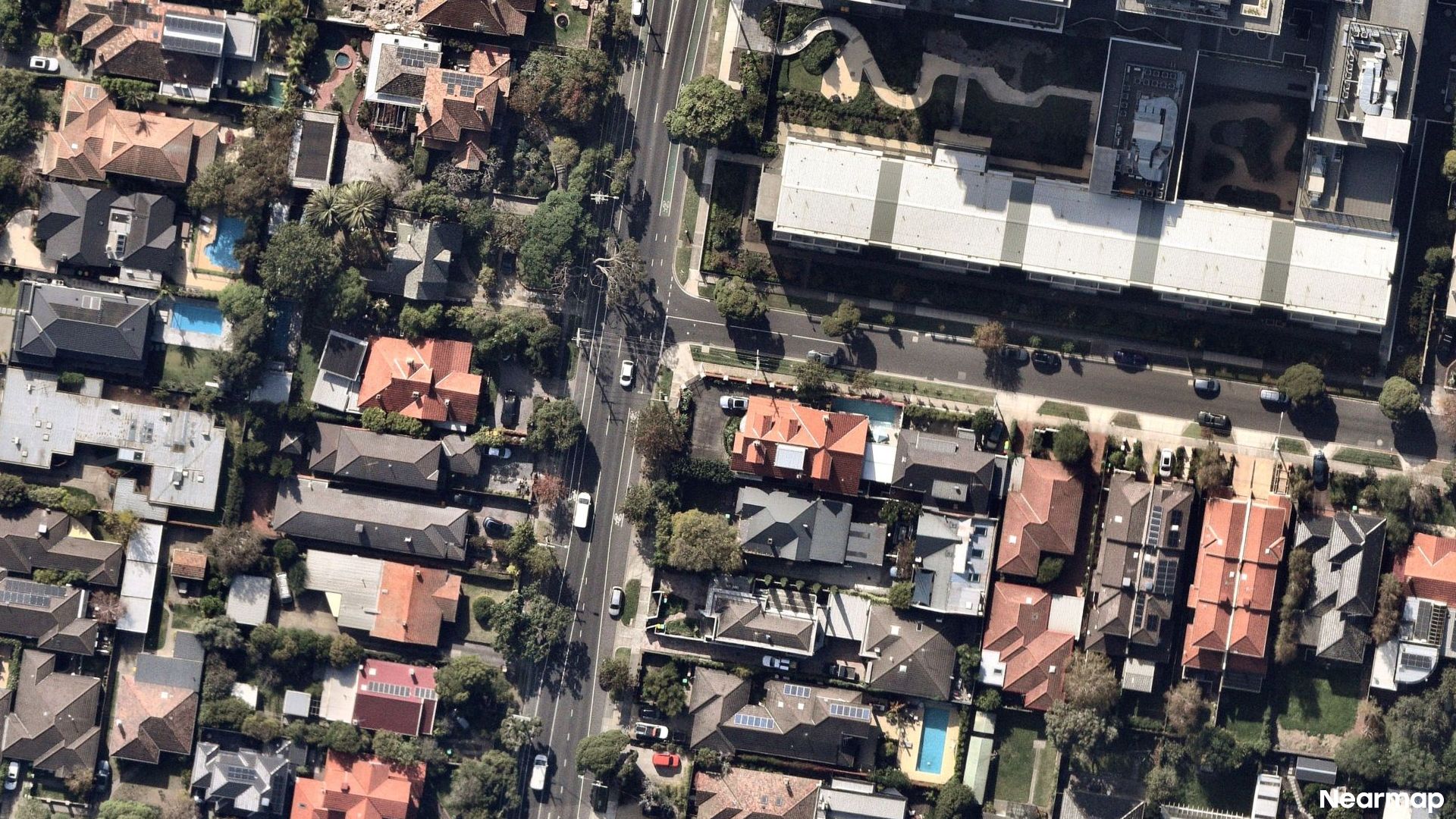 Vertical aerial view