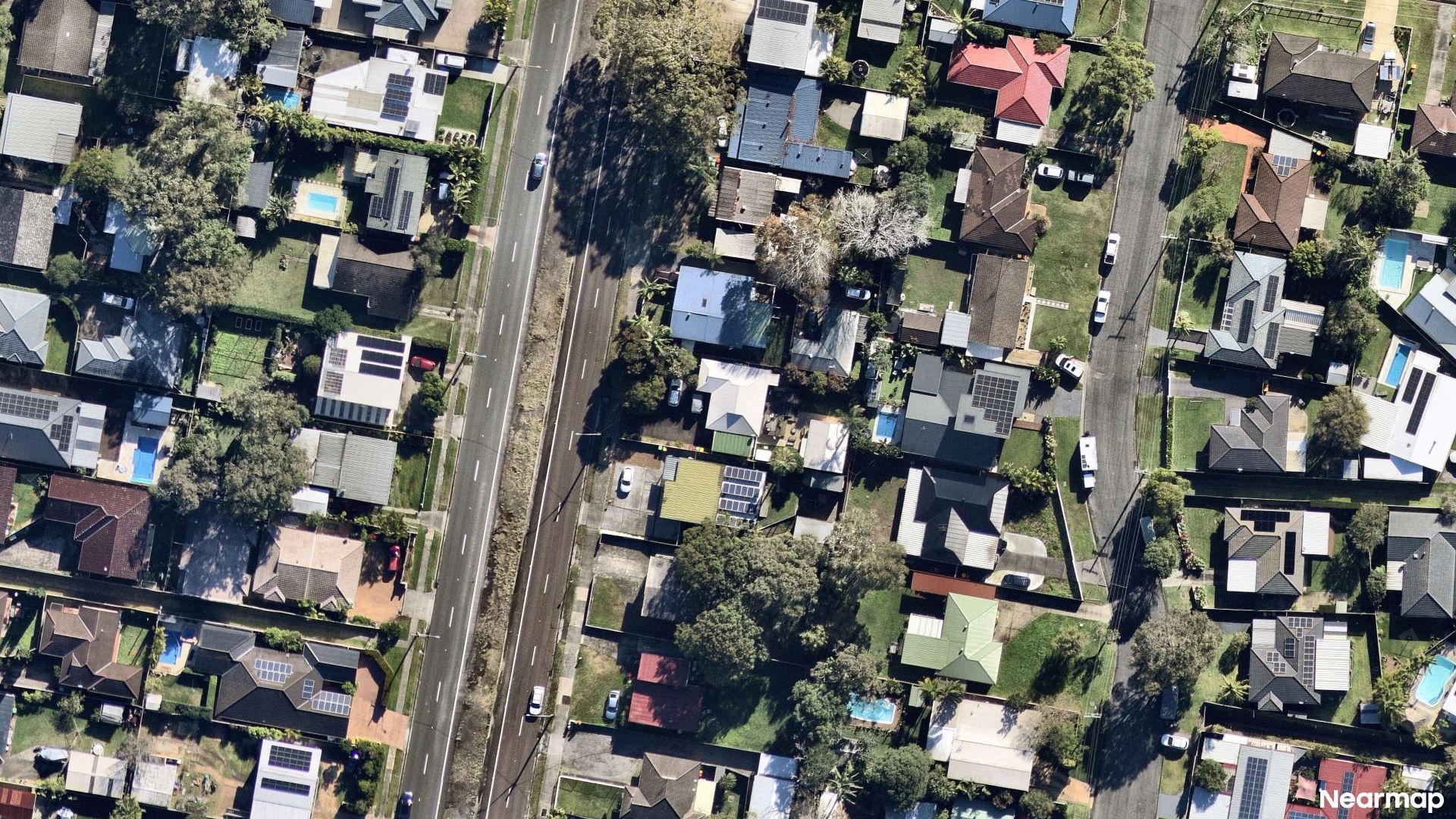 Vertical aerial view