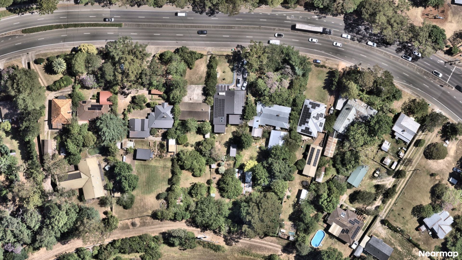 Vertical aerial view
