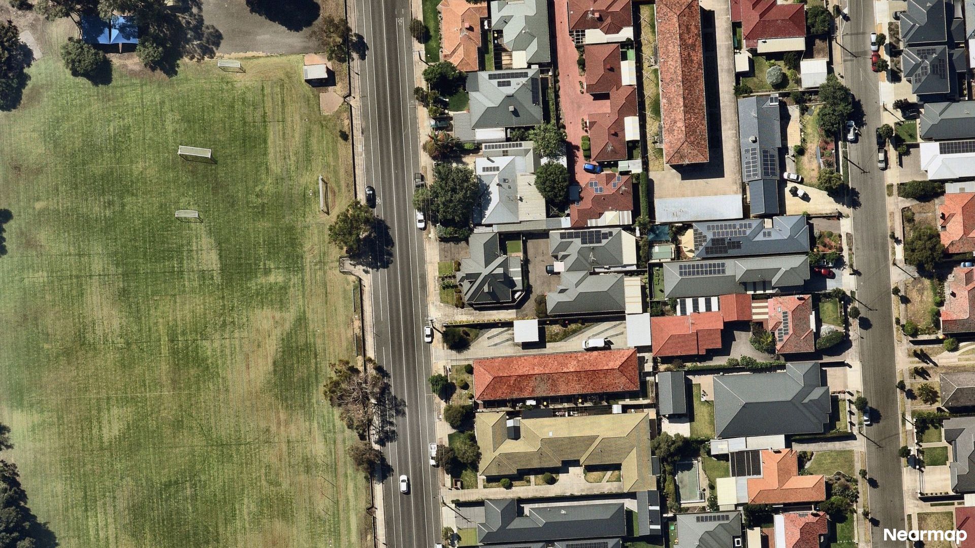 Vertical aerial view