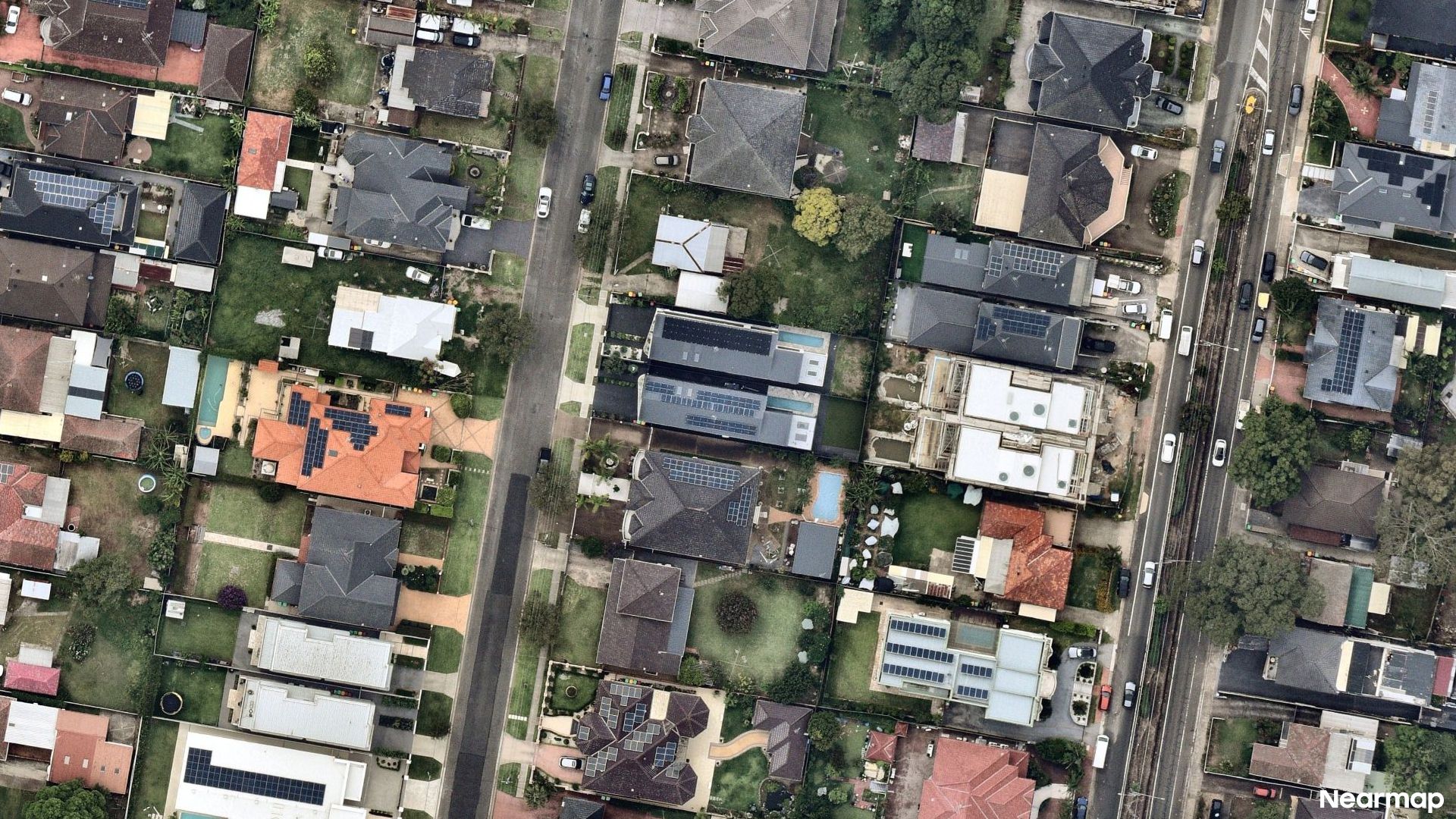 Vertical aerial view