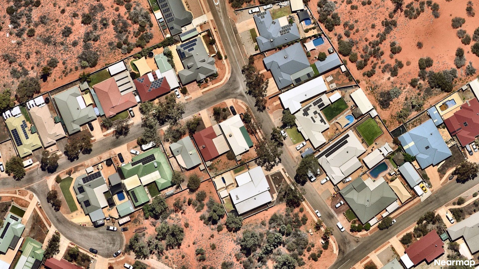 Vertical aerial view