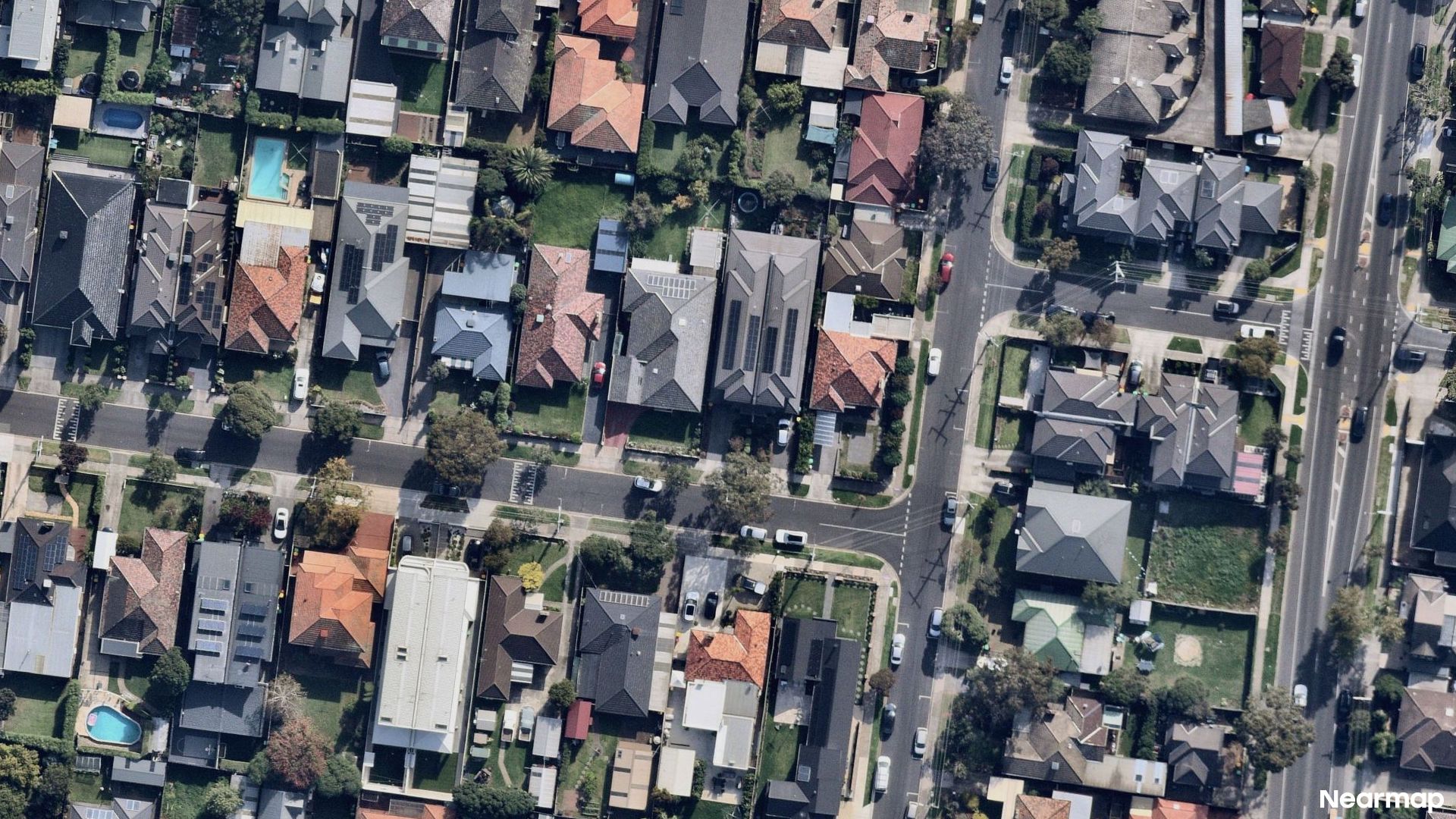 Vertical aerial view
