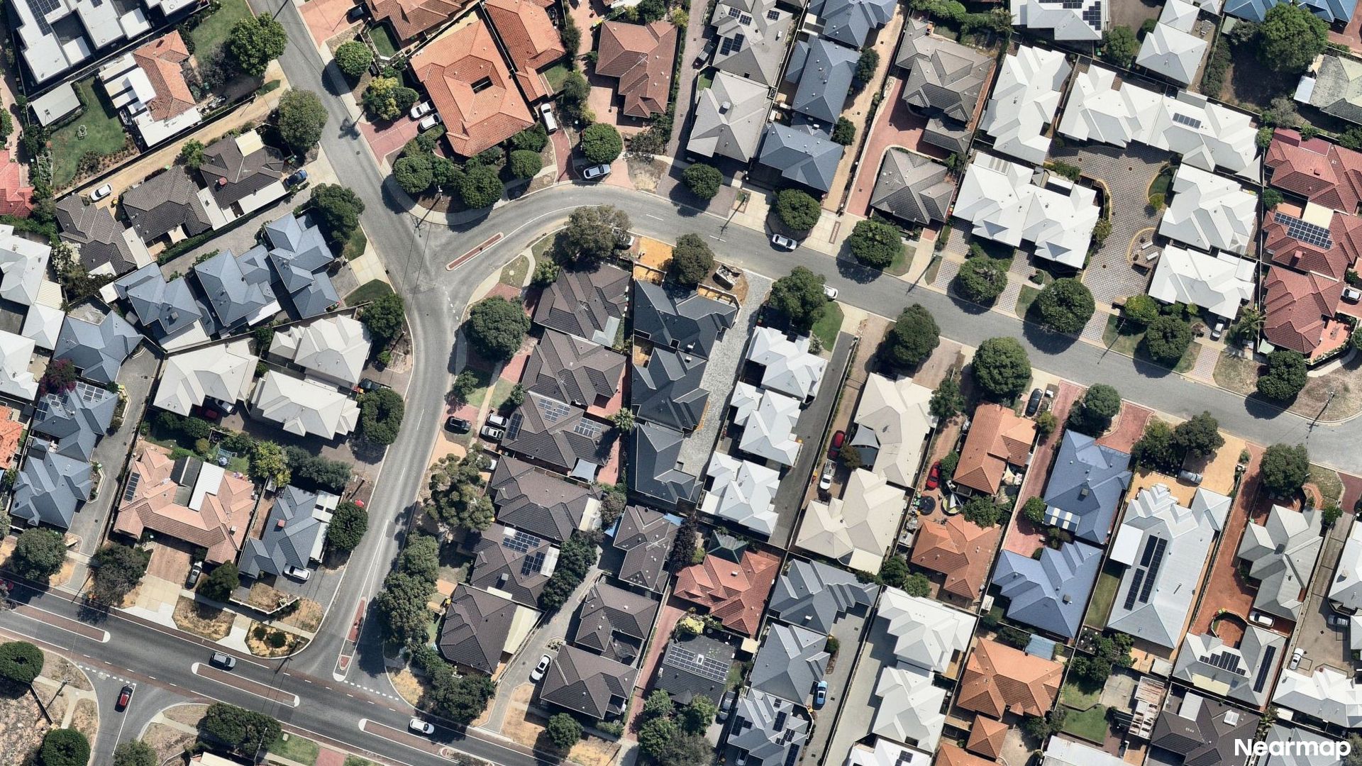 Vertical aerial view