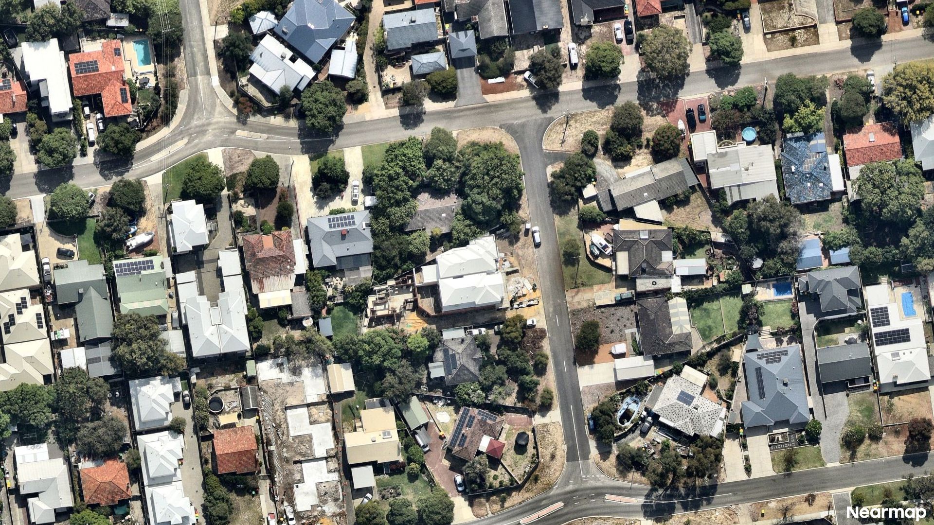 Vertical aerial view
