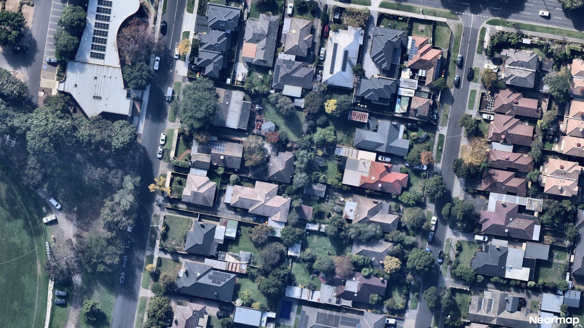 Vertical aerial view
