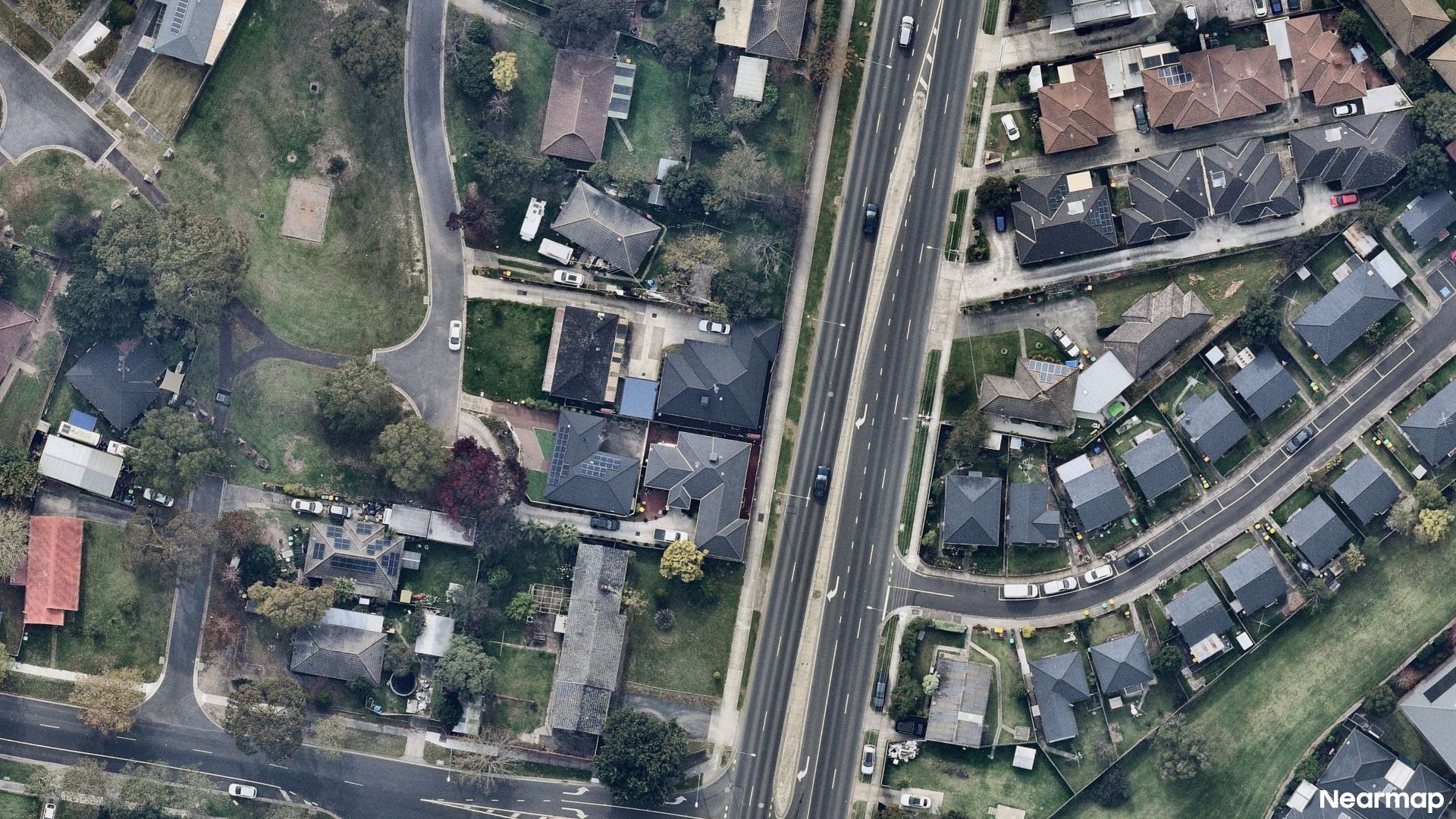 Vertical aerial view