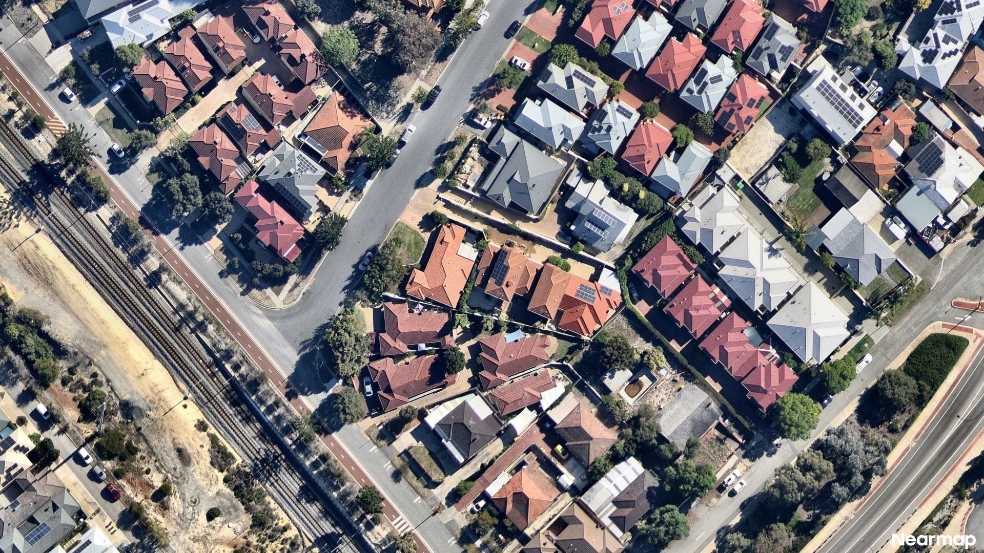 Vertical aerial view