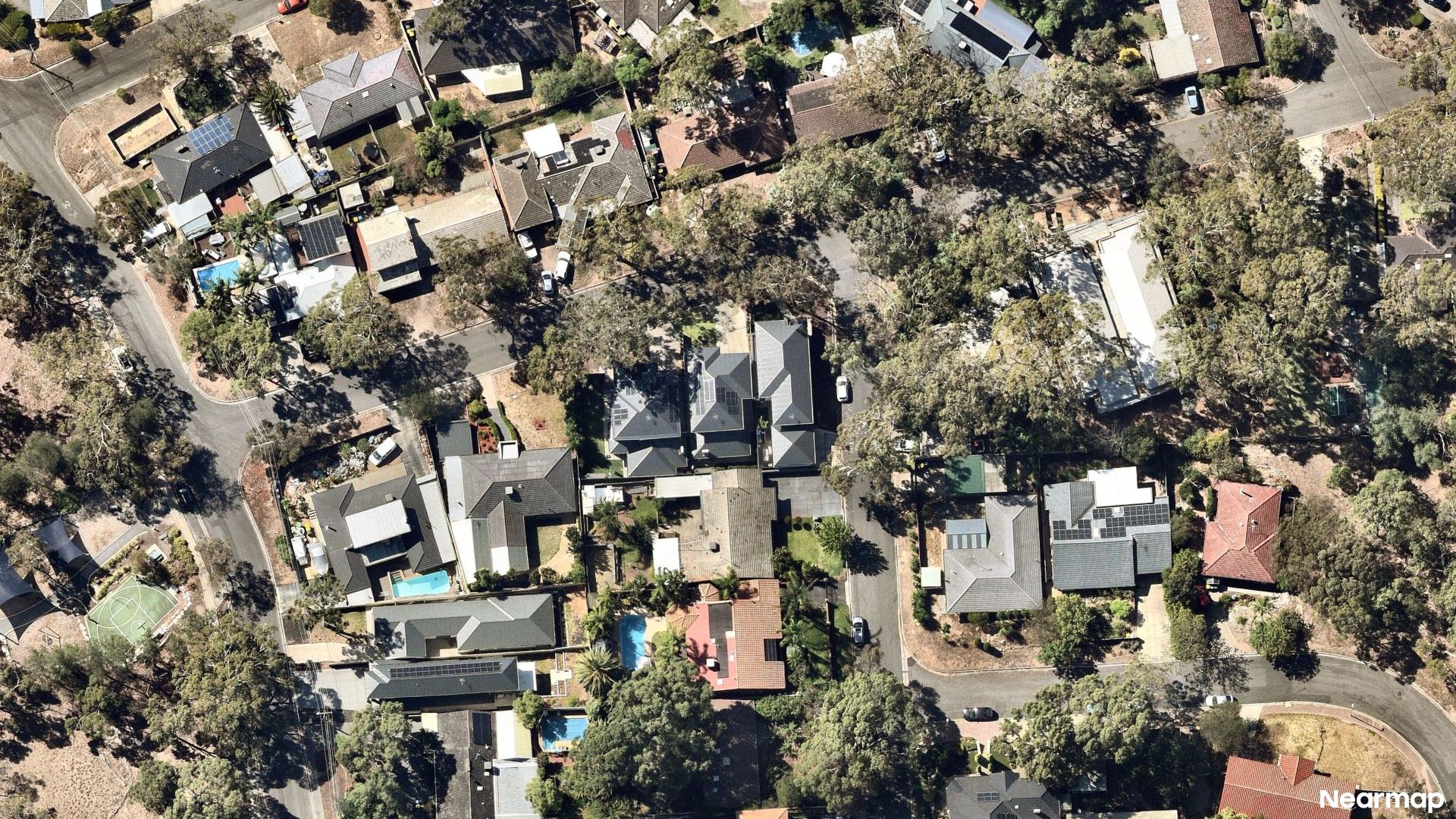 Vertical aerial view