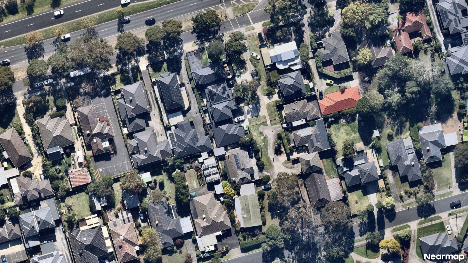 Vertical aerial view