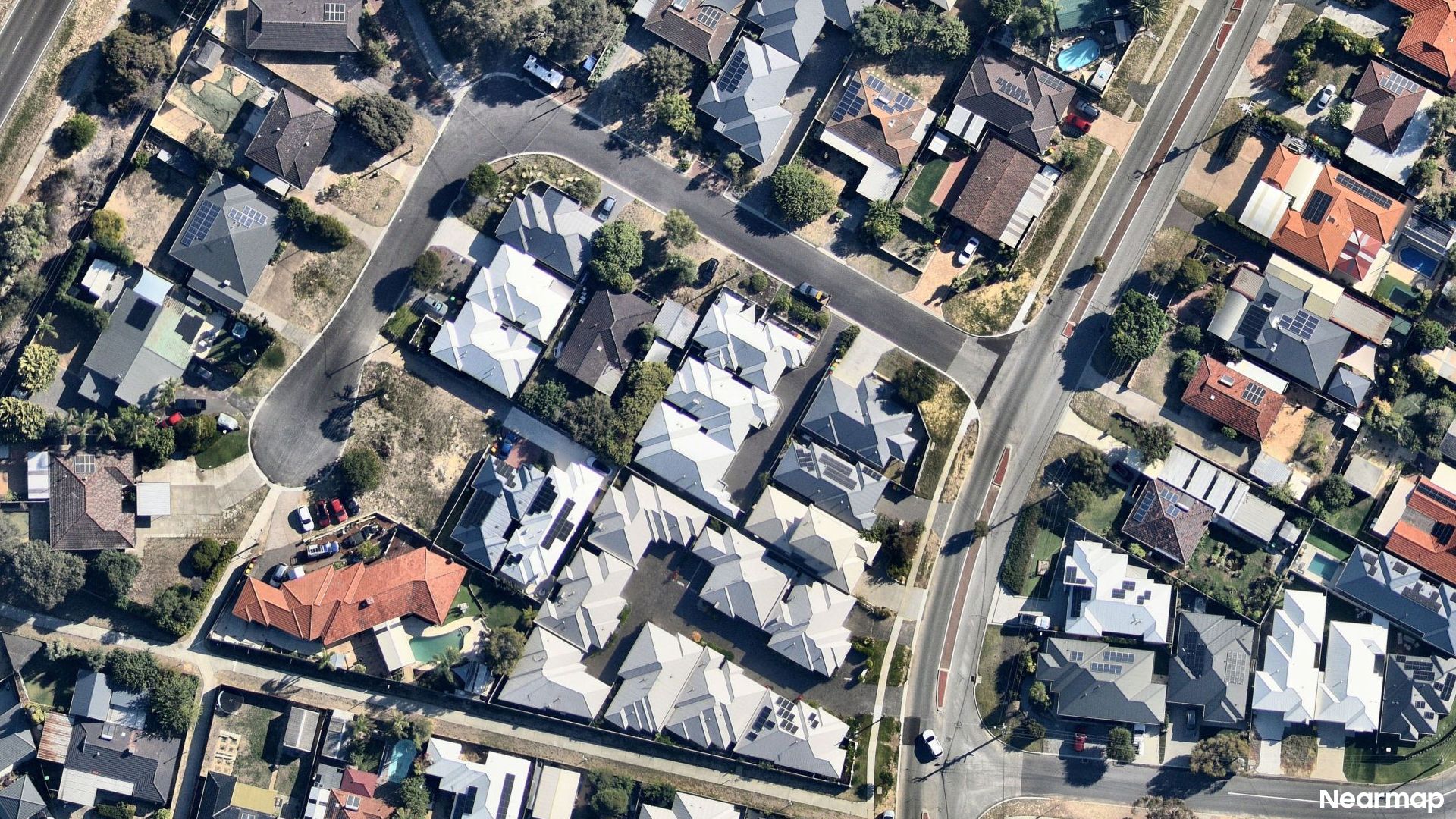 Vertical aerial view