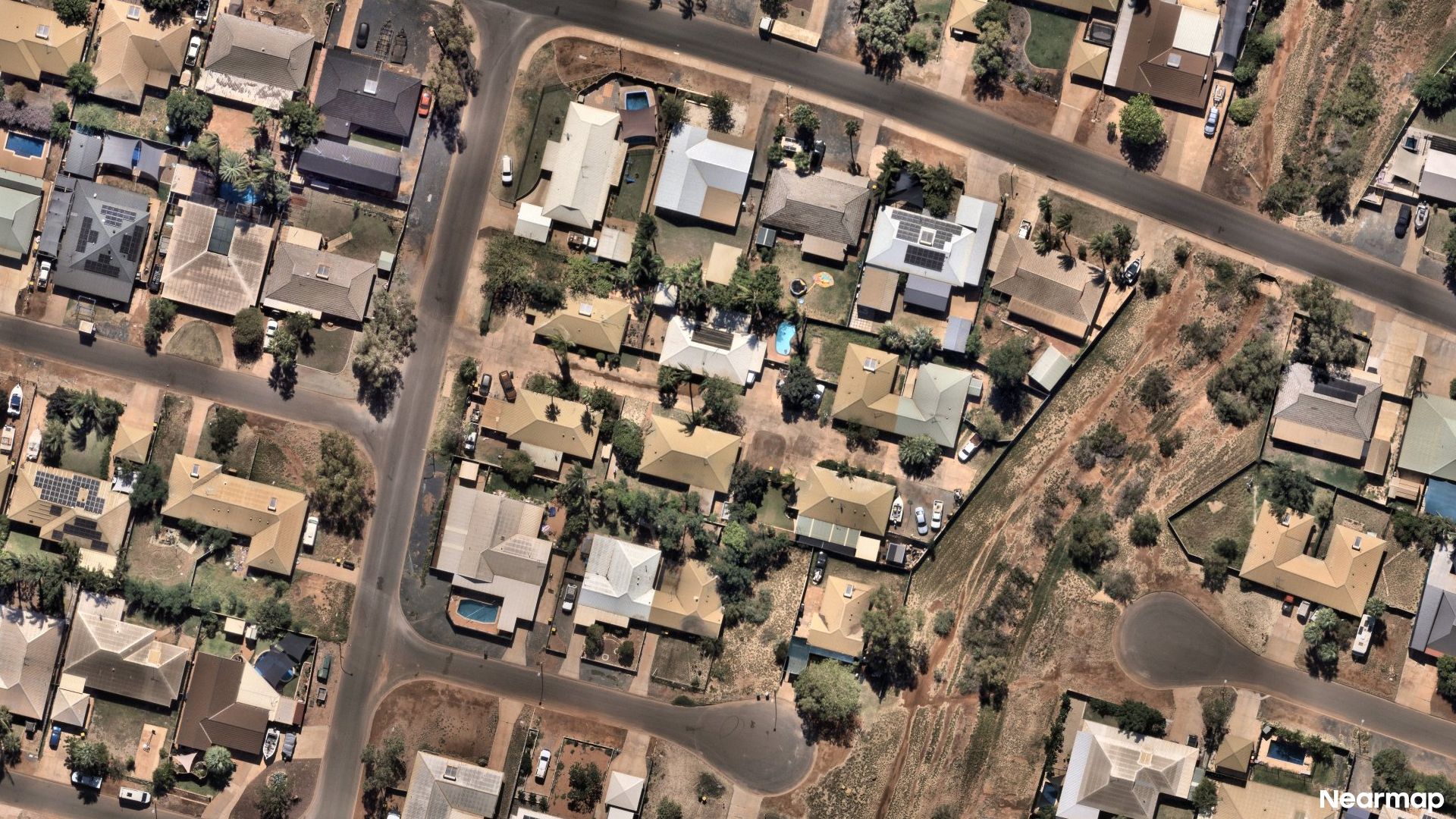 Vertical aerial view