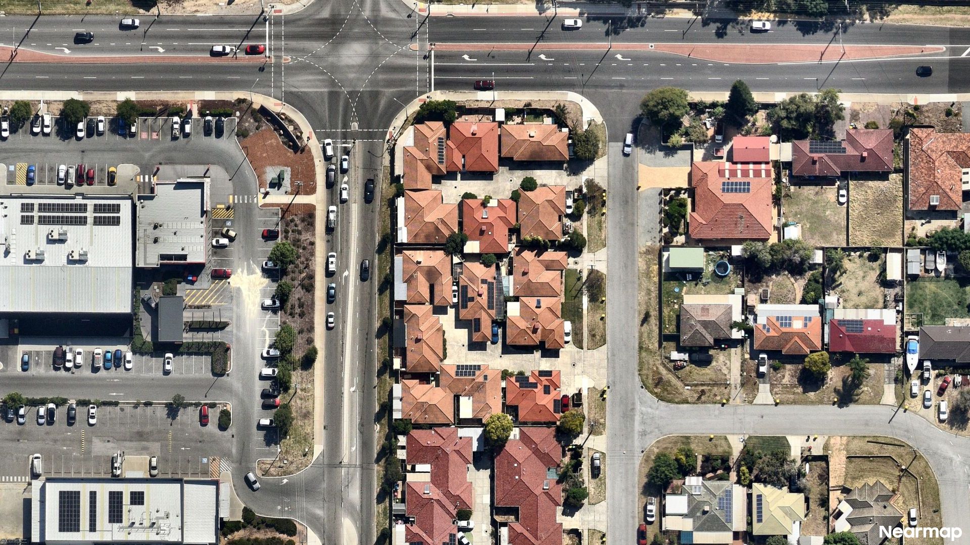 Vertical aerial view