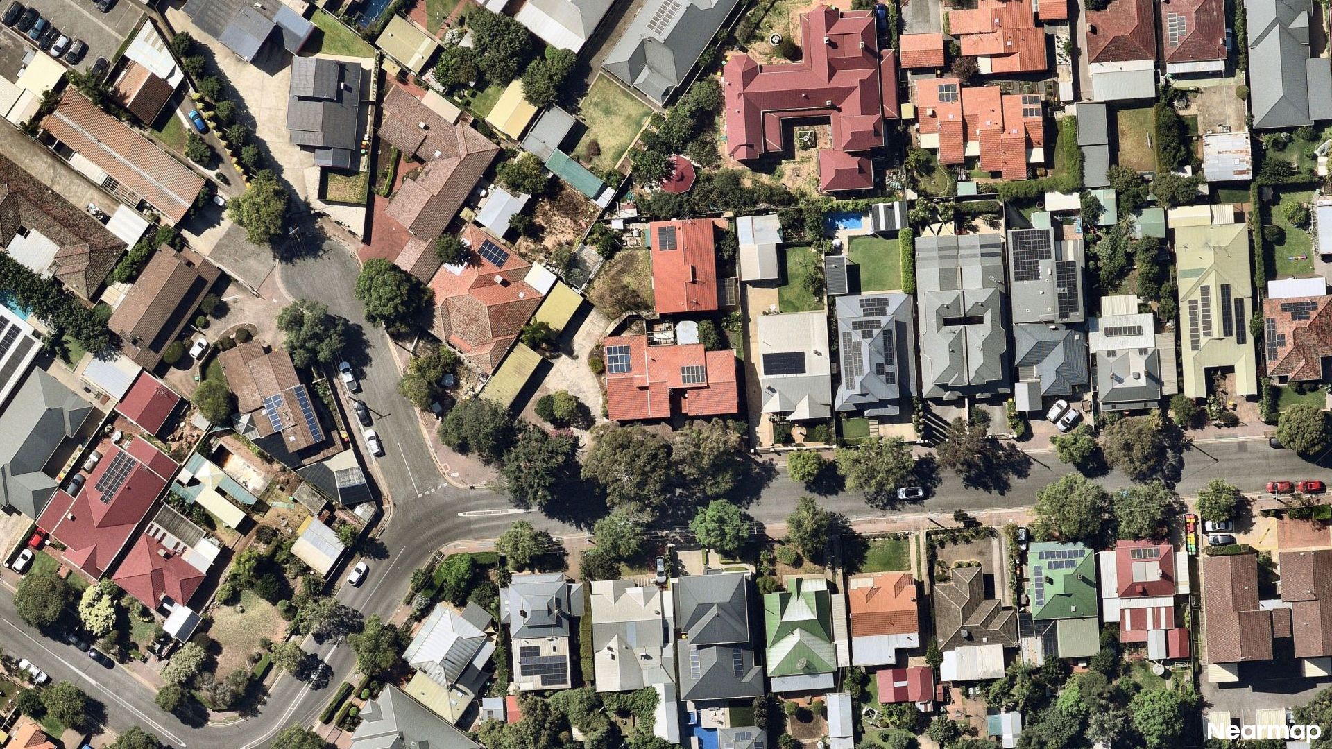 Vertical aerial view