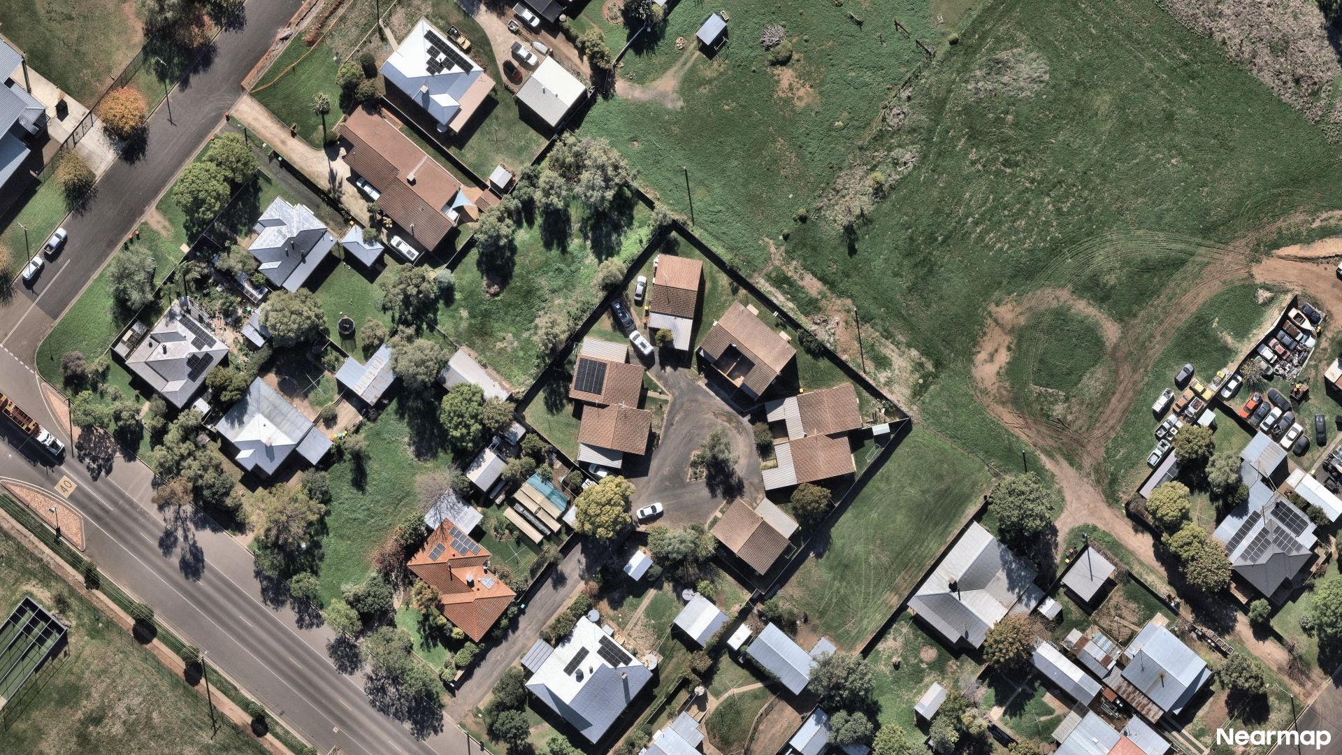 Vertical aerial view