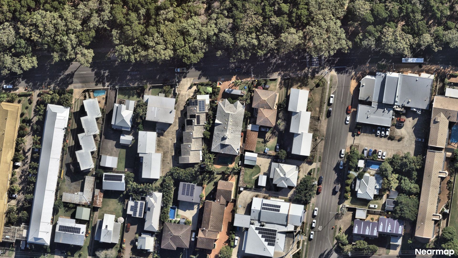 Vertical aerial view
