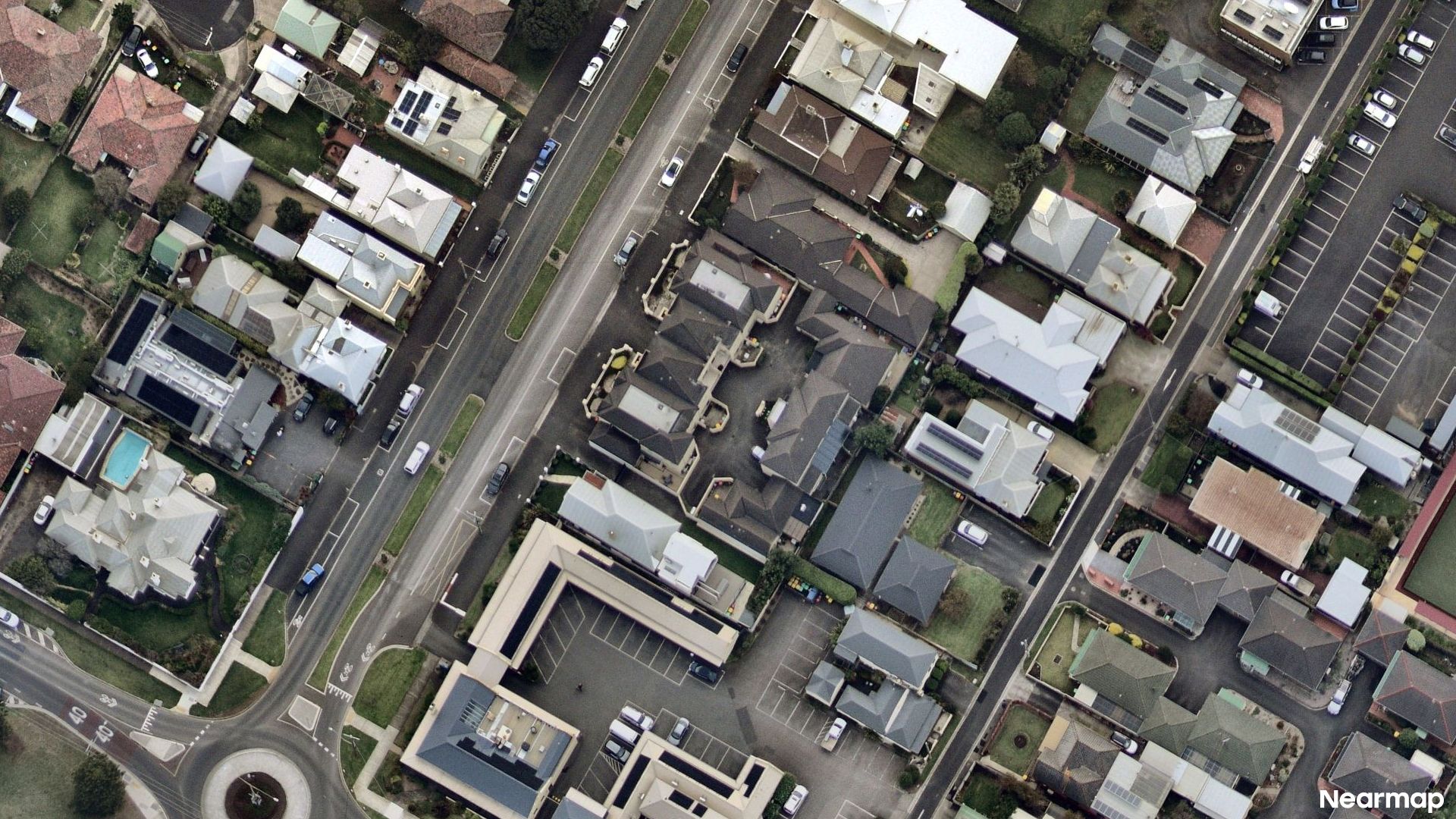 Vertical aerial view