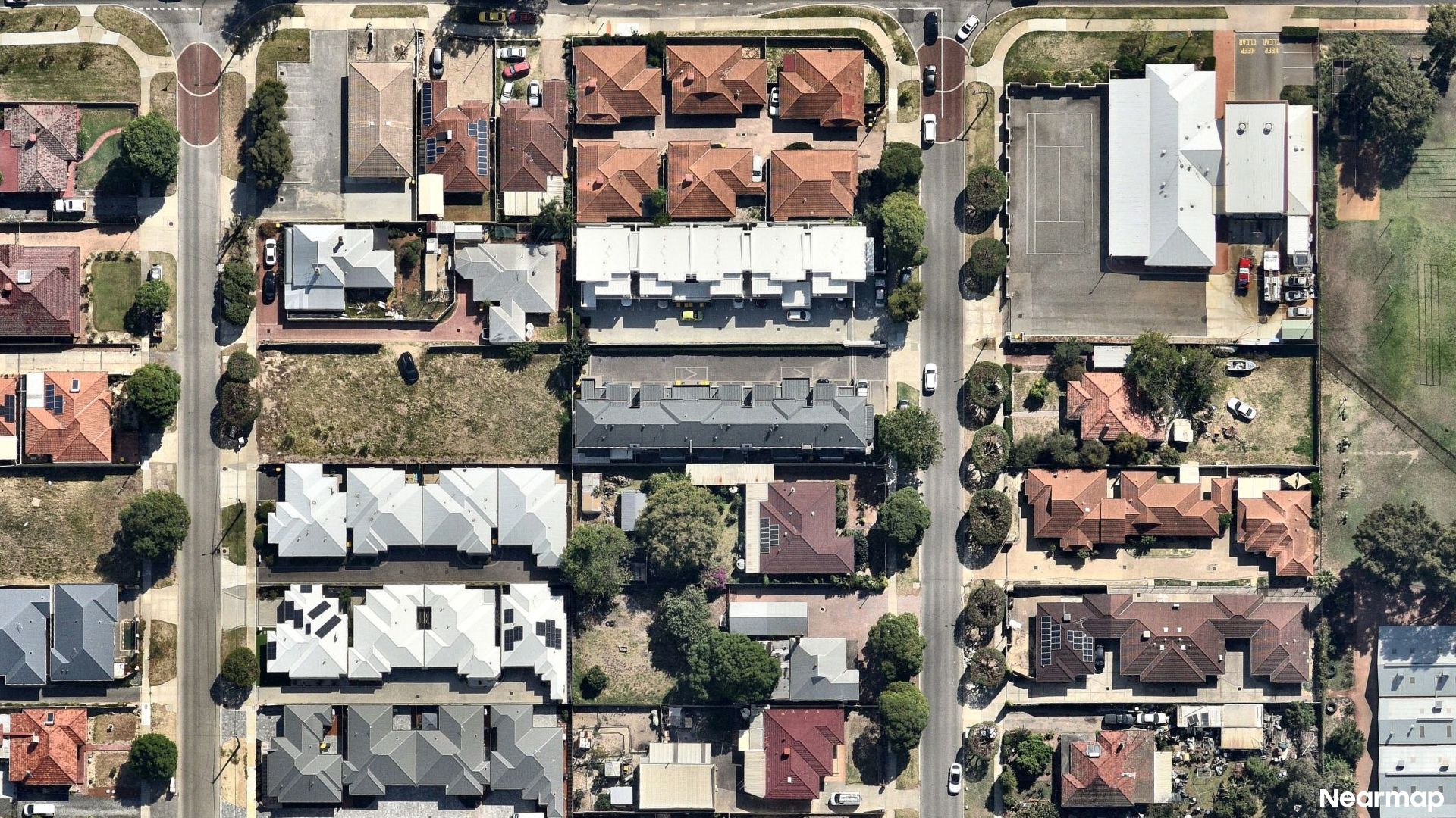 Vertical aerial view