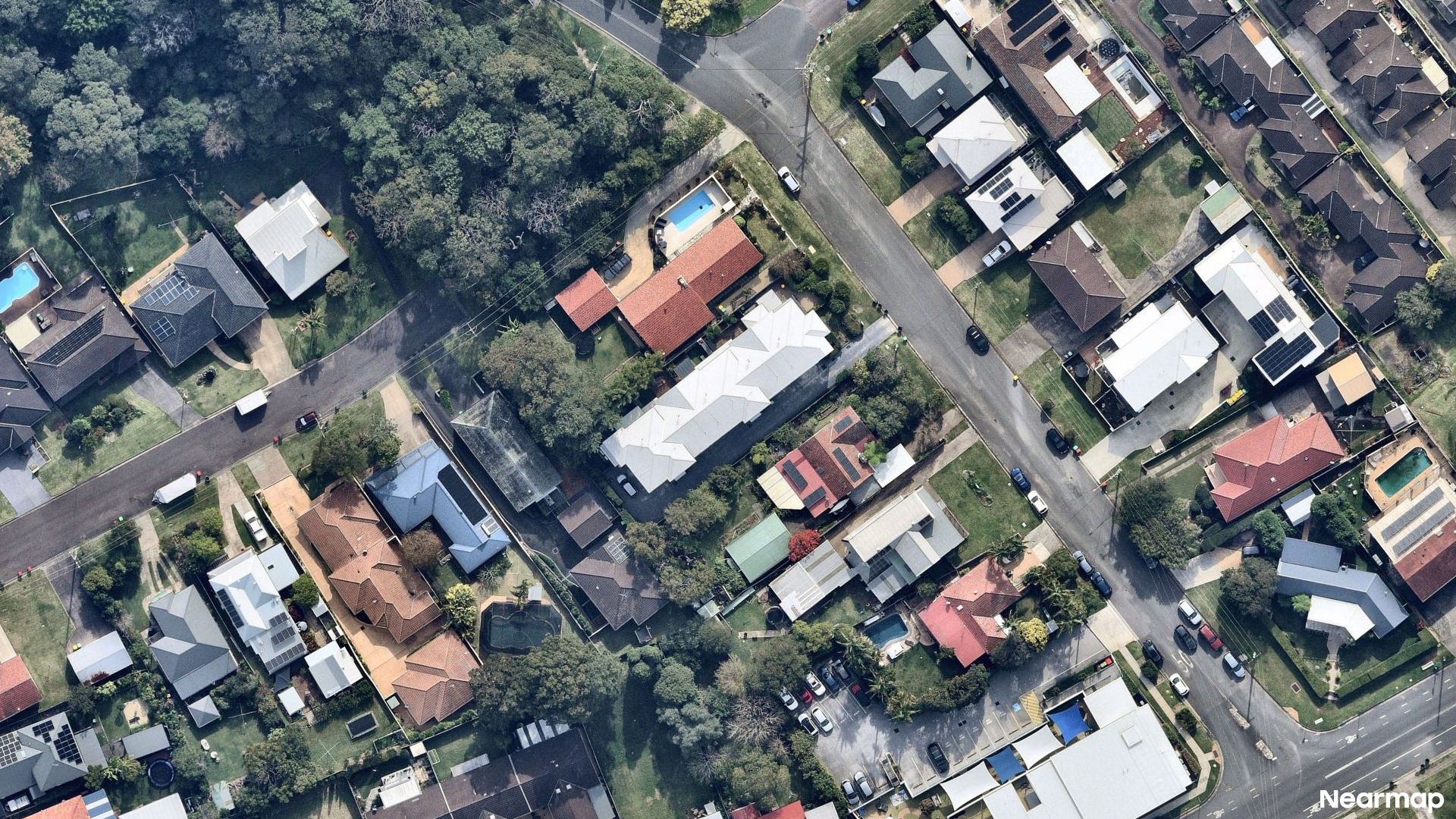 Vertical aerial view