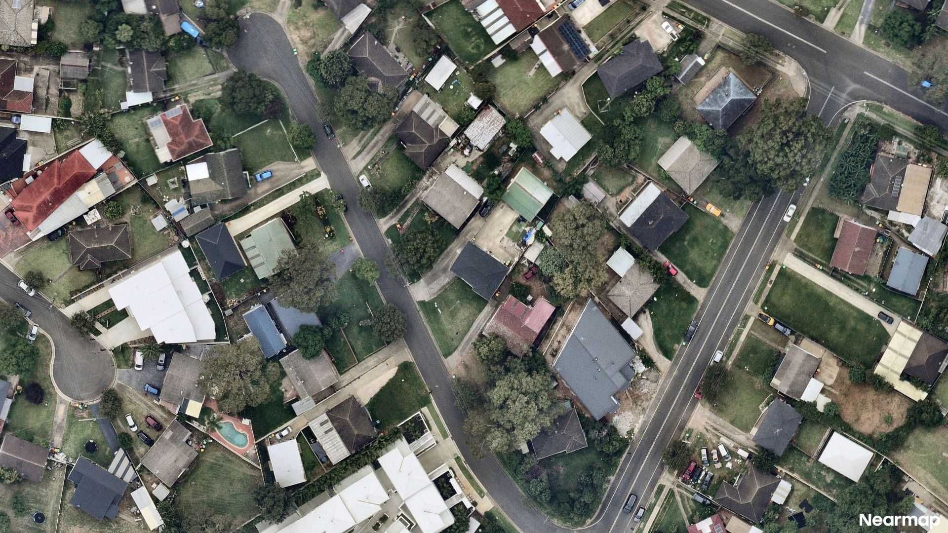 Vertical aerial view